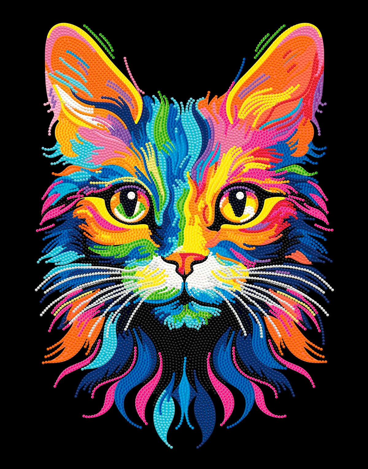 Diamond Dotz Kreativset »Diamond Painting Neon Katze«