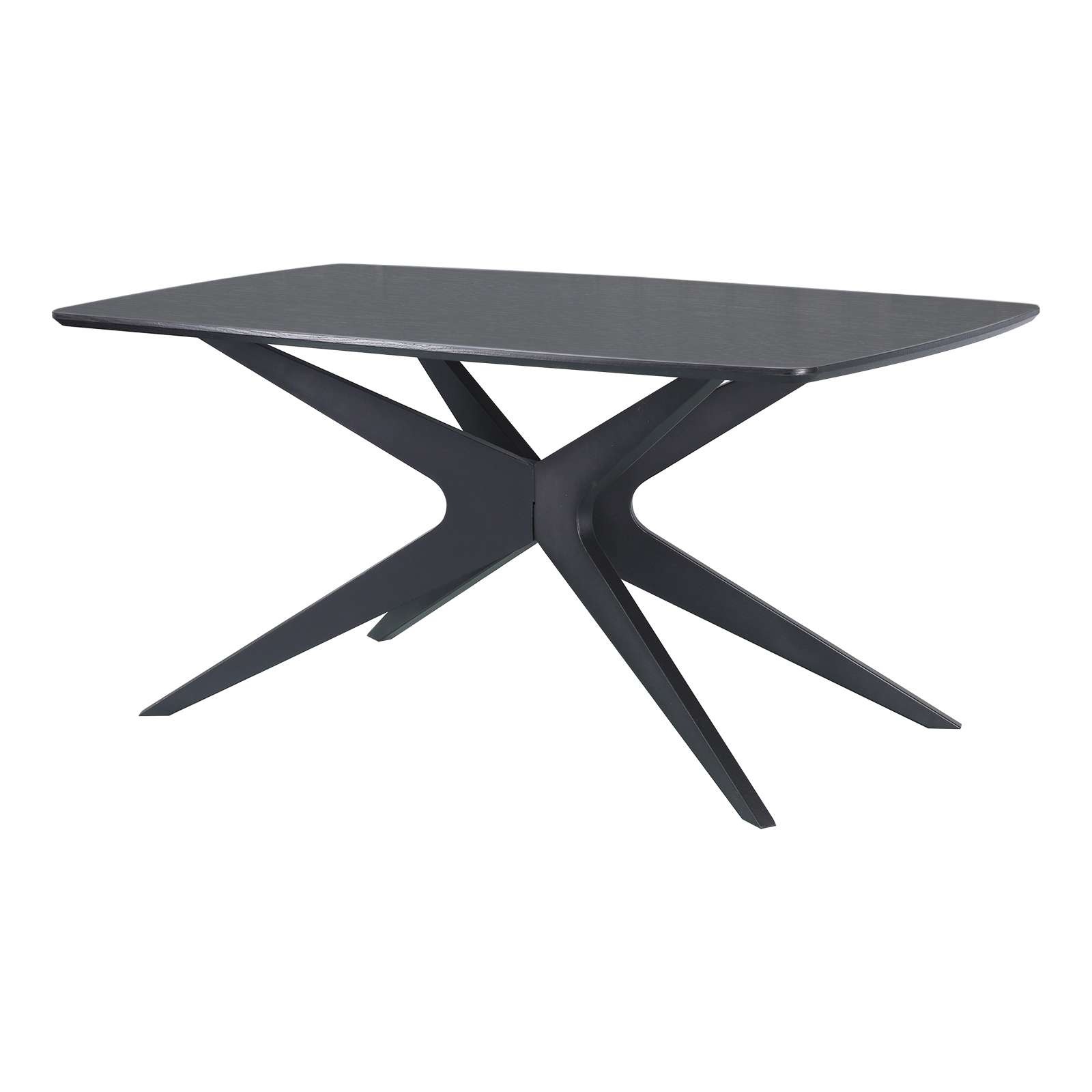 OTTO home Esstisch »Dakona«, Tischplatte mit Holzstruktur, schwarze Metallb günstig online kaufen