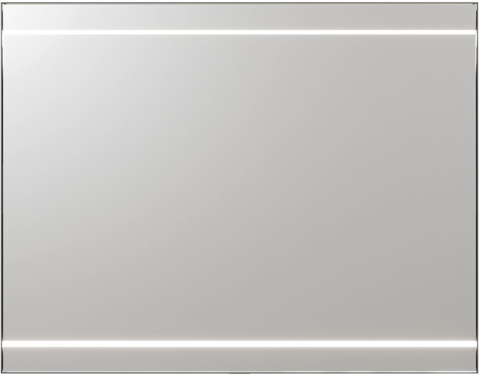 Saphir Badmöbel-Set »Balto 2-teilig Mineralmarmor-Waschtisch mit LED-Spiegel, Waschplatz«, (2 St.), 92 cm breit, mit 2 Schubladen, Badschrank inkl. Schubladendämpfer
