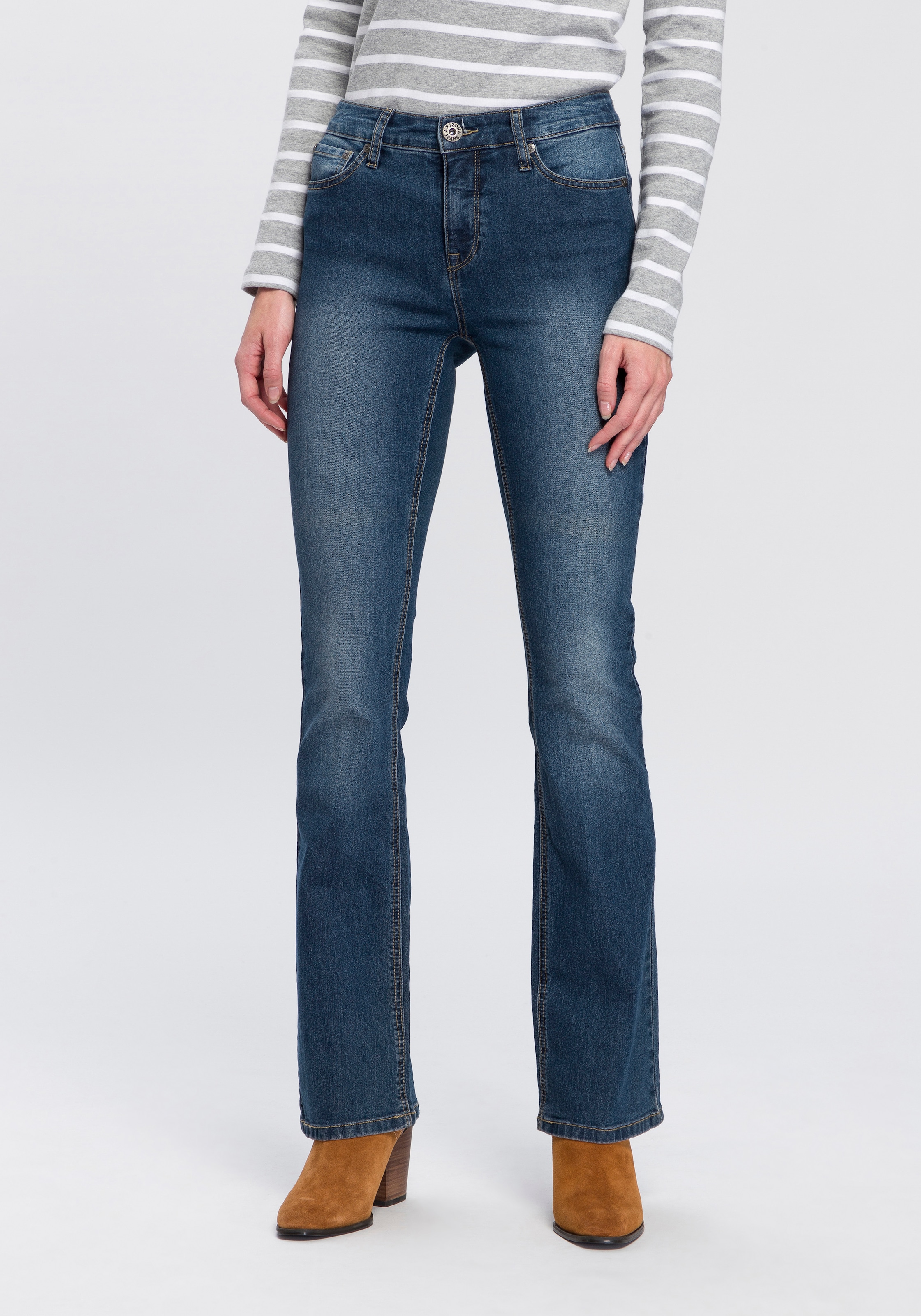 Arizona Bootcut-Jeans »Shaping«, High Waist online kaufen | Stretchjeans