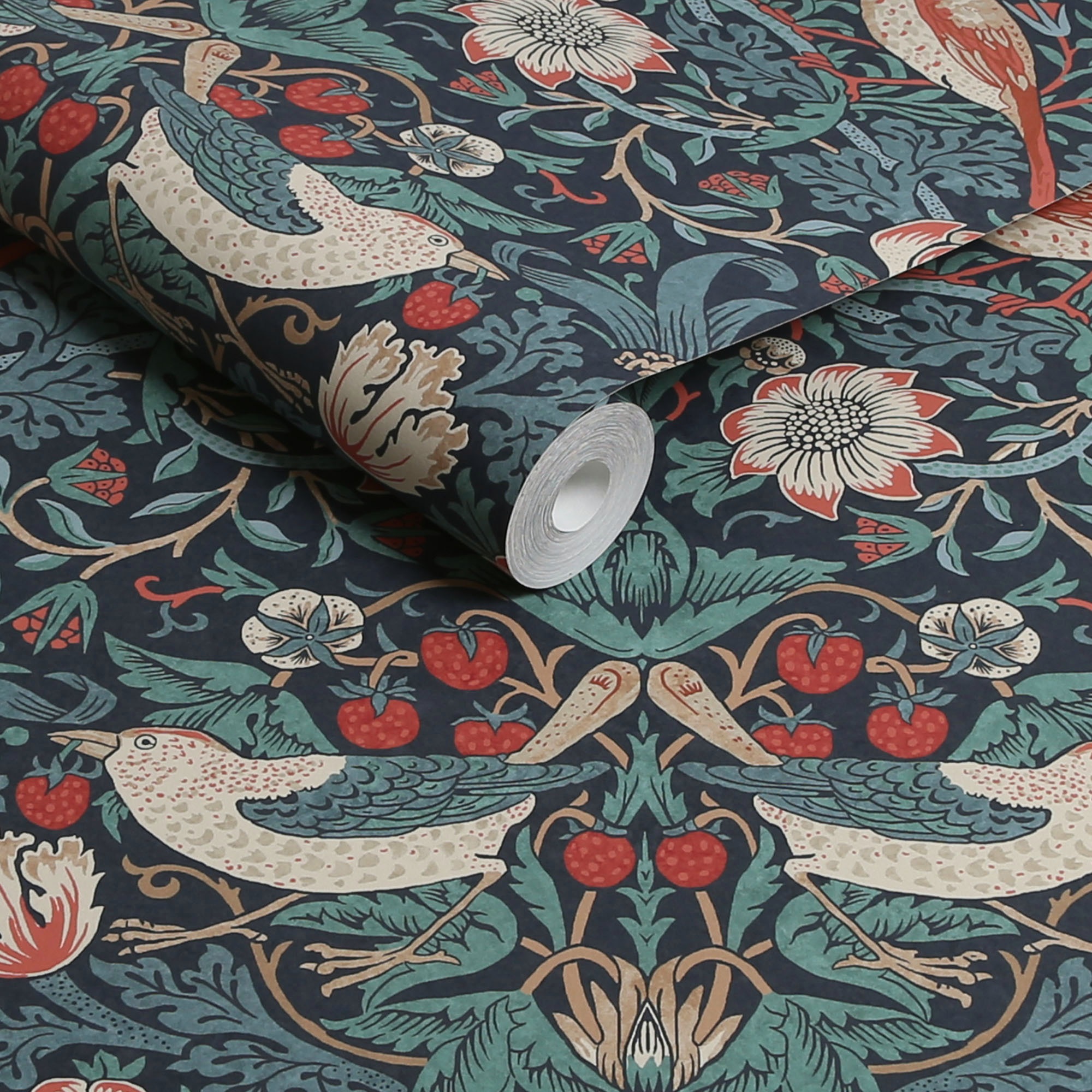 WILLIAM MORRIS AT HOME Vliestapete »Strawberry Thief«, Retro, Design Tapeten