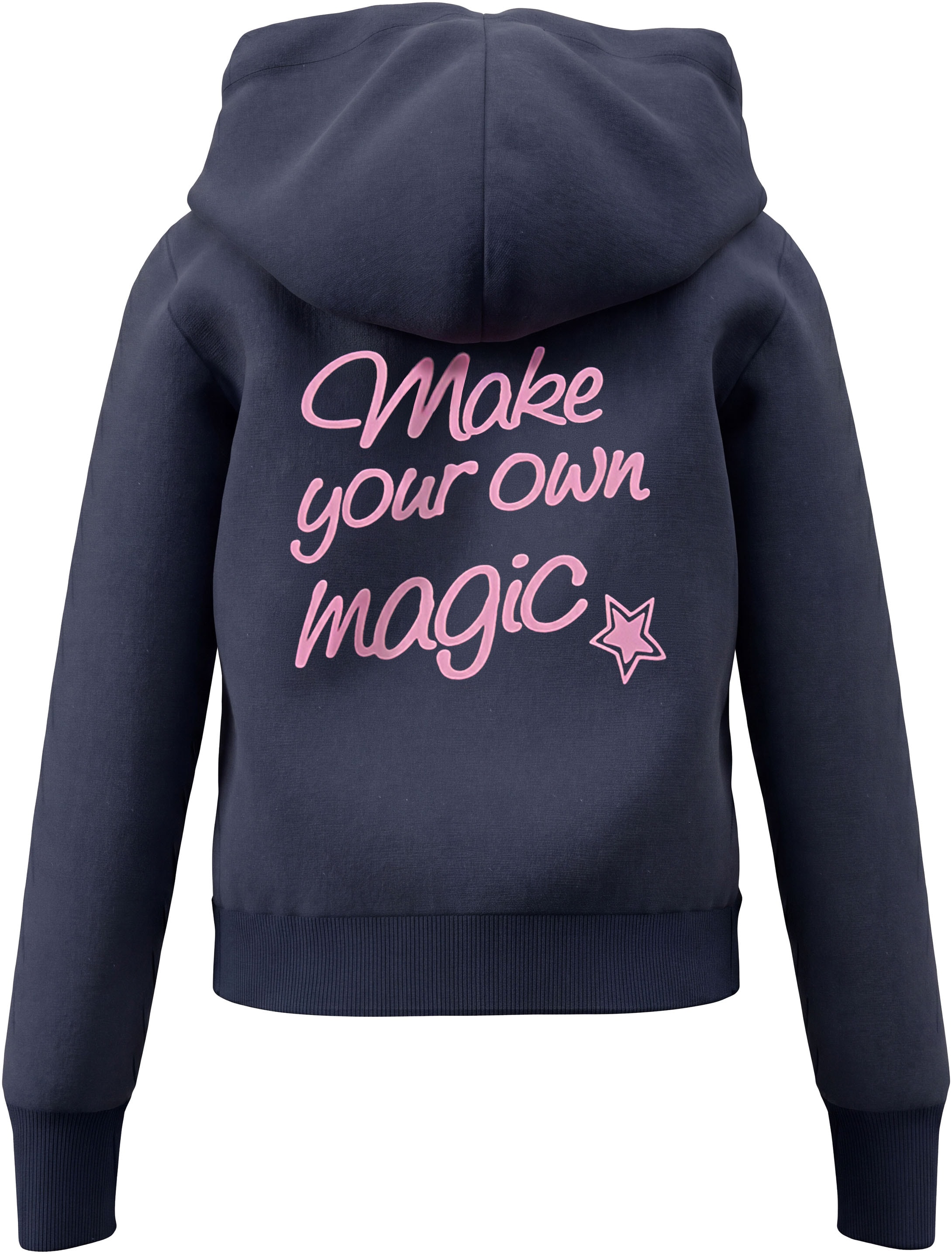 KIDSWORLD Kapuzenshirt »Slogan Hoodie: MAKE YOUR OWN MAGIC« kurze Schnittform, mit Langarm, mit Statement-Print, mit Kapuze