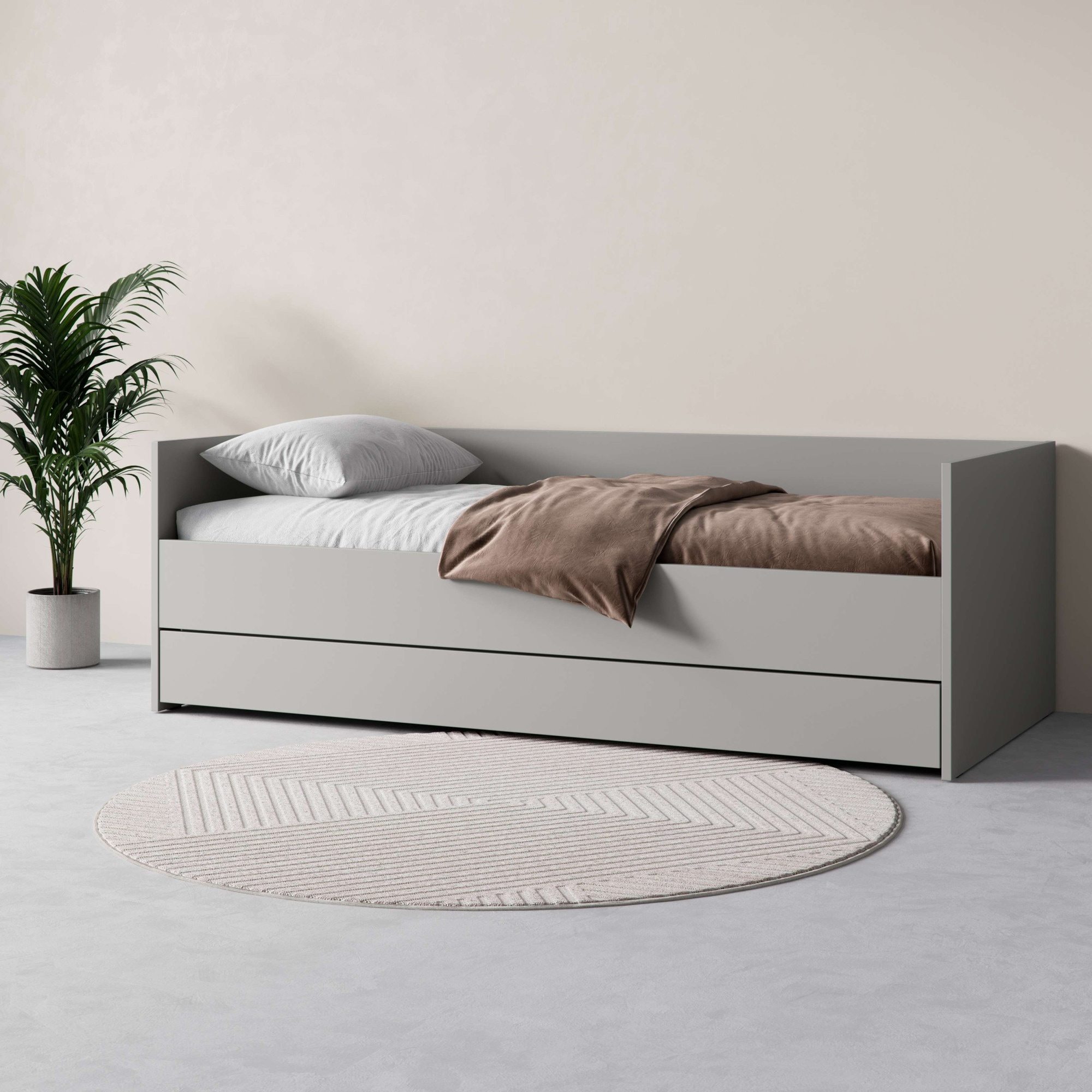 VOX Bett »SIMPLE Bettgestell mit Bettkasten und Zusatzbett, B/T/H: 95/205/6 günstig online kaufen