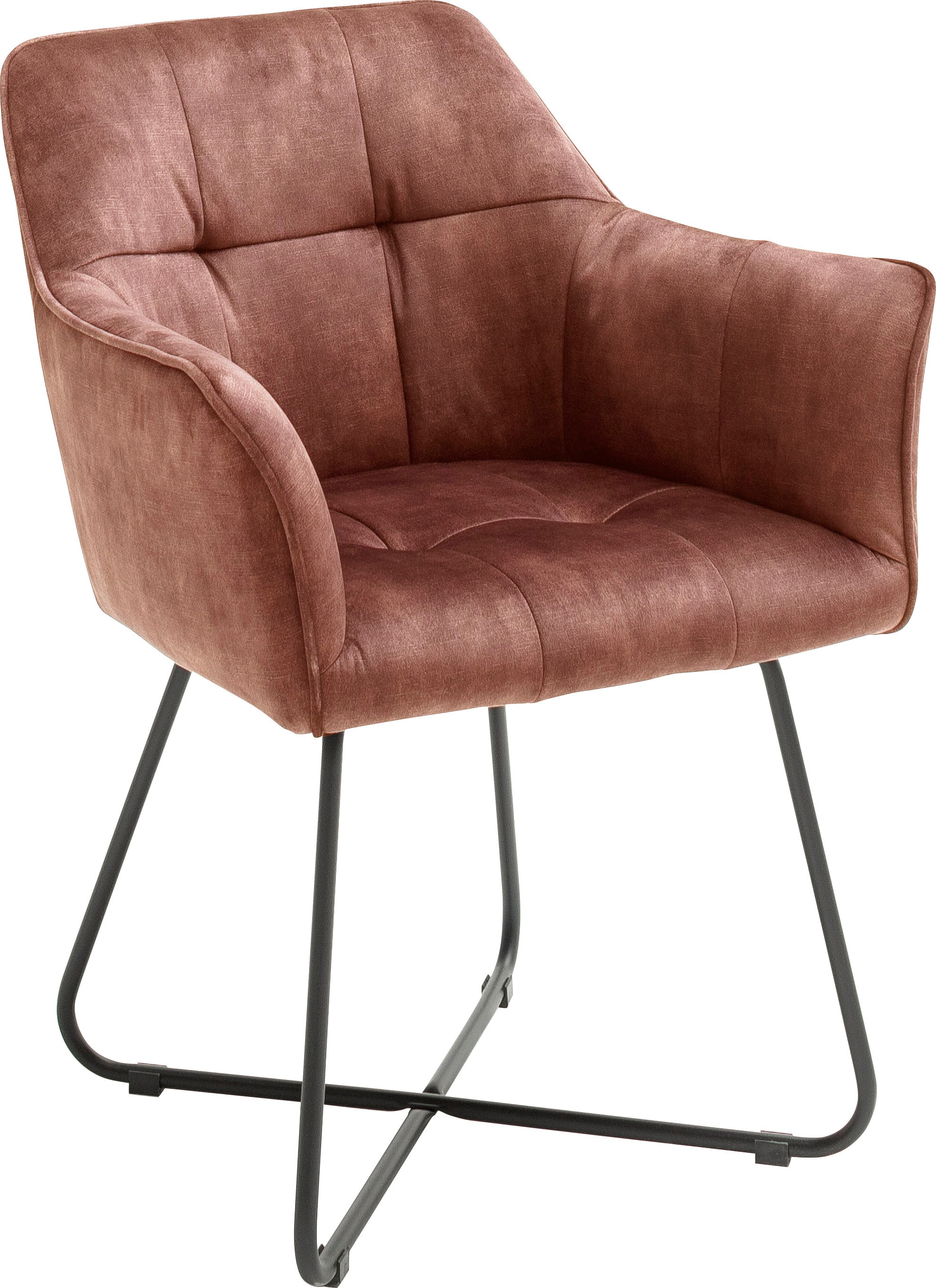 MCA furniture 120 Vintage mit St., Stuhl Vintage, Esszimmerstuhl belastbar Veloursoptik 2 »Panama«, kaufen Kg Keder, (Set), bis auf Raten