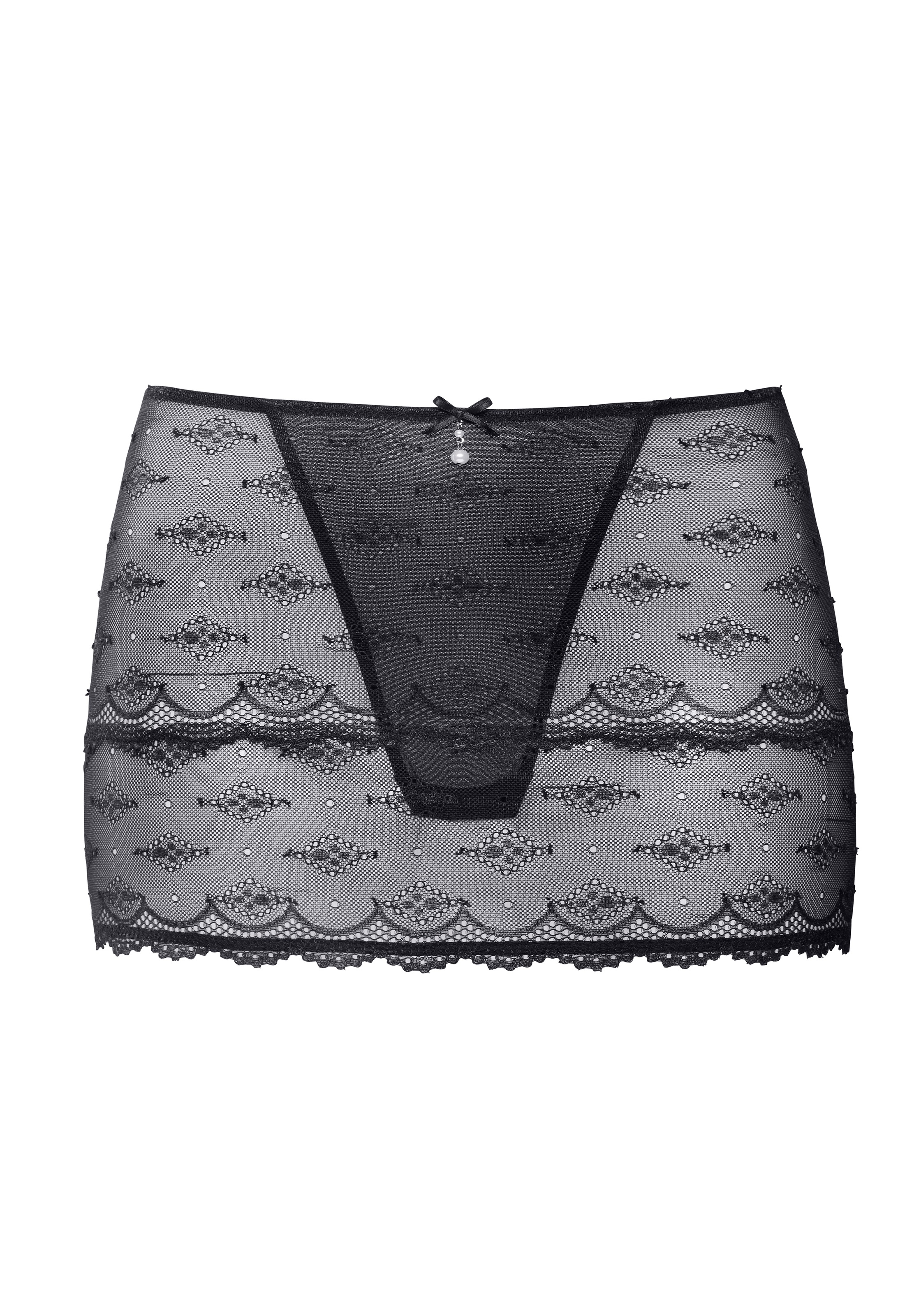 LASCANA Stringrock rundherum aus feiner, dezent transparenter Spitze, sexy Dessous