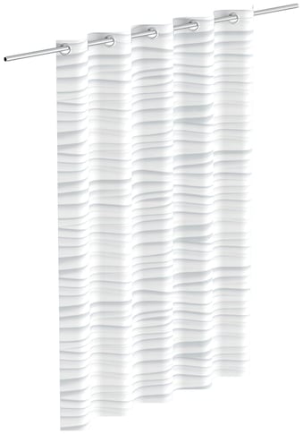 Eisl Duschvorhang »White Wave«, waschbarer Antischimmel Textil Vorhang (Höhe 200 cm) kaufen
