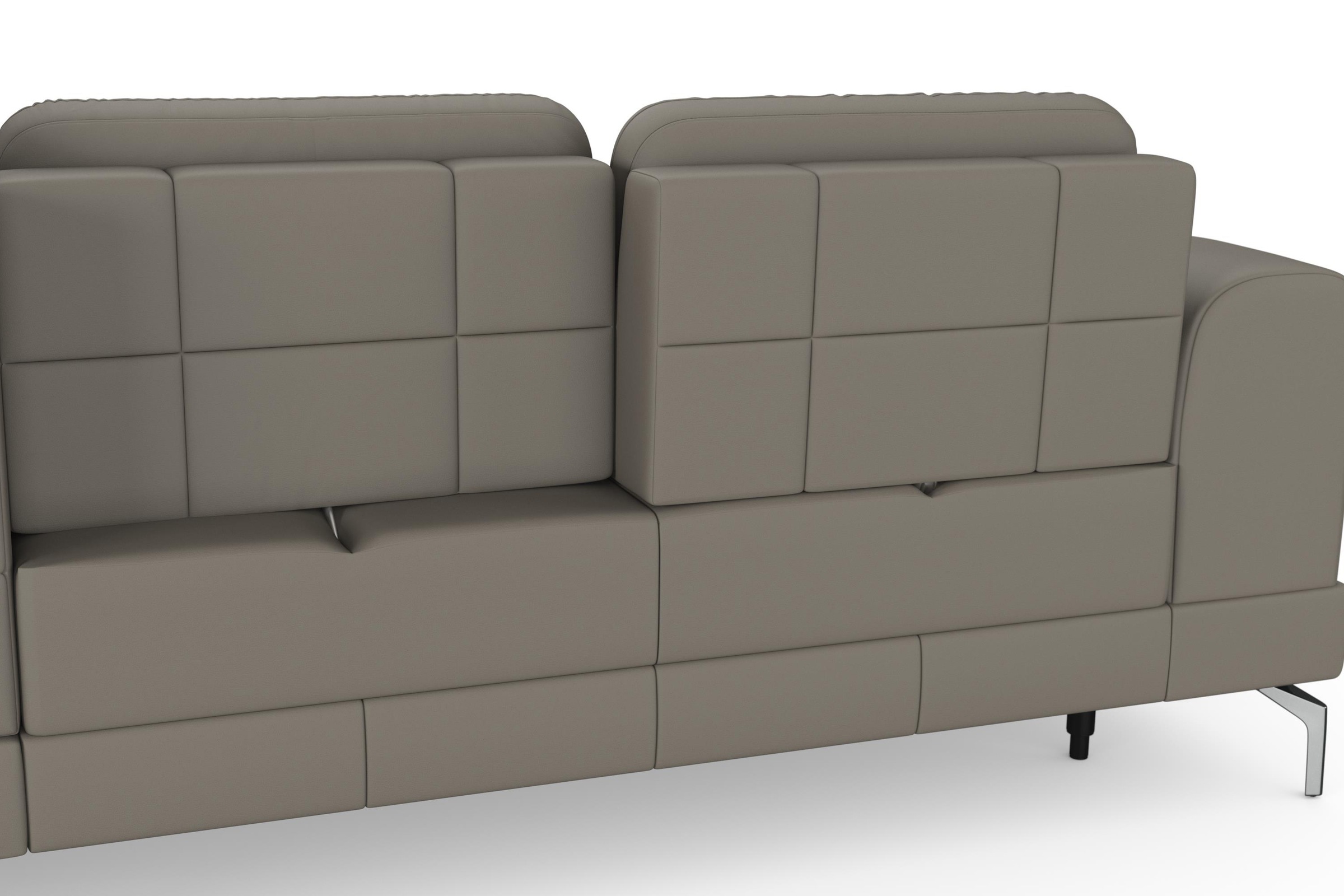sit&more Ecksofa »Bendigo L-Form«, inklusive Sitztiefenverstellung, Bodenfreiheit 15 cm, 2 Fußfarben