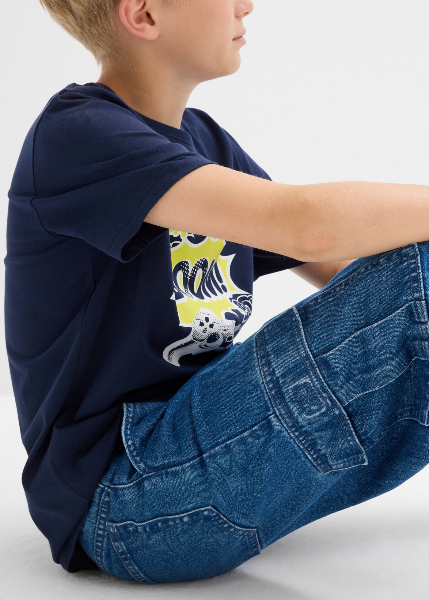 bonprix Loose-fit-Jeans für Jungen, extra weit geschnitten, in Baggy-Form