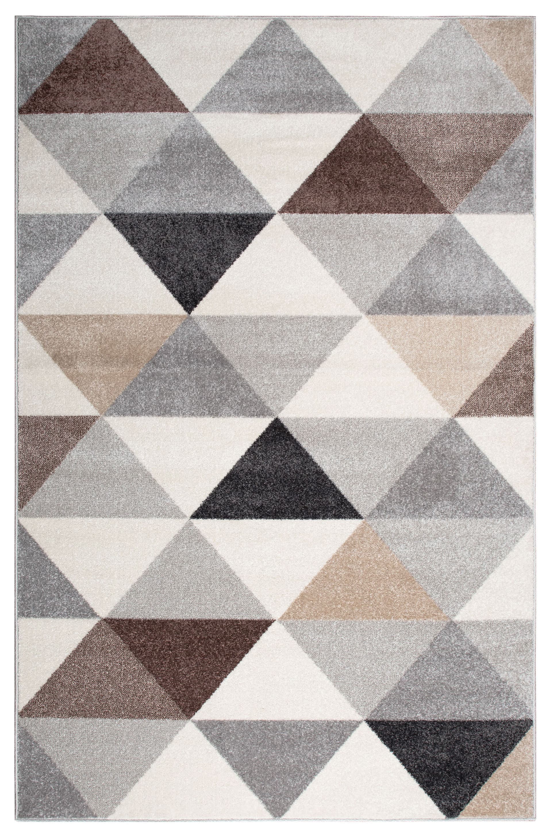 my home Teppich »Berlad Geo«, rechteckig, 9 mm Höhe, mit besonders weichem Flor, Kurzflor, modernes geometrisches Design