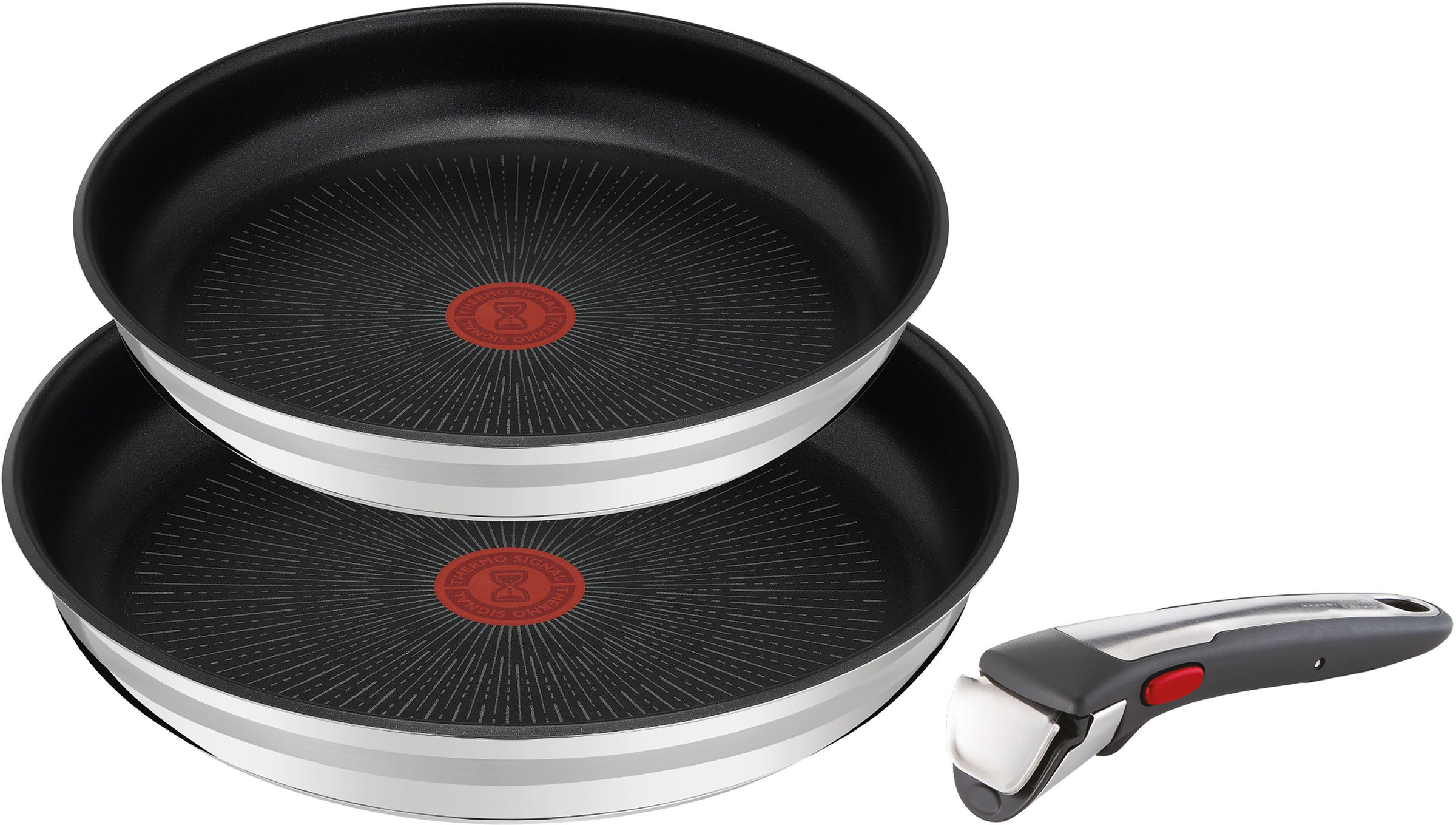 Tefal Pfannen-Set »Jamie Oliver Ingenio G6«, Edelstahl, (Set, 3 tlg., je 1 günstig online kaufen