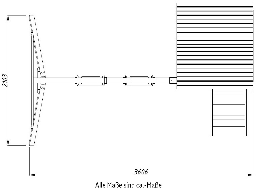 Palmako Spielturm »JESPER SET 2«, BxTxH: 366x305x314 cm