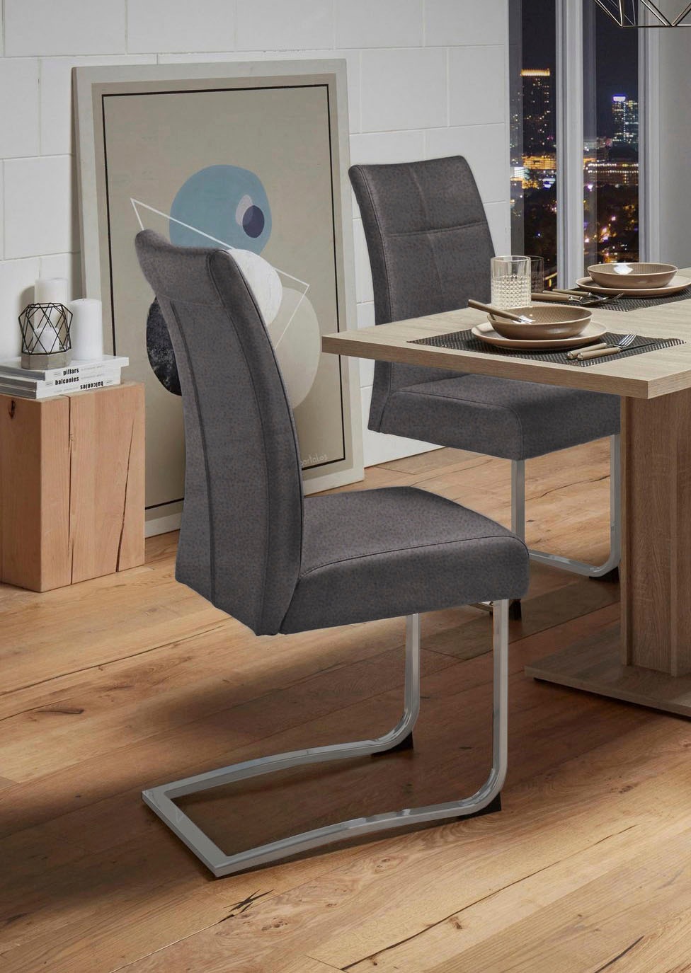 Home affaire Freischwinger »Rab«, (Set), 2 St., Microfaser, Bezug in versch günstig online kaufen