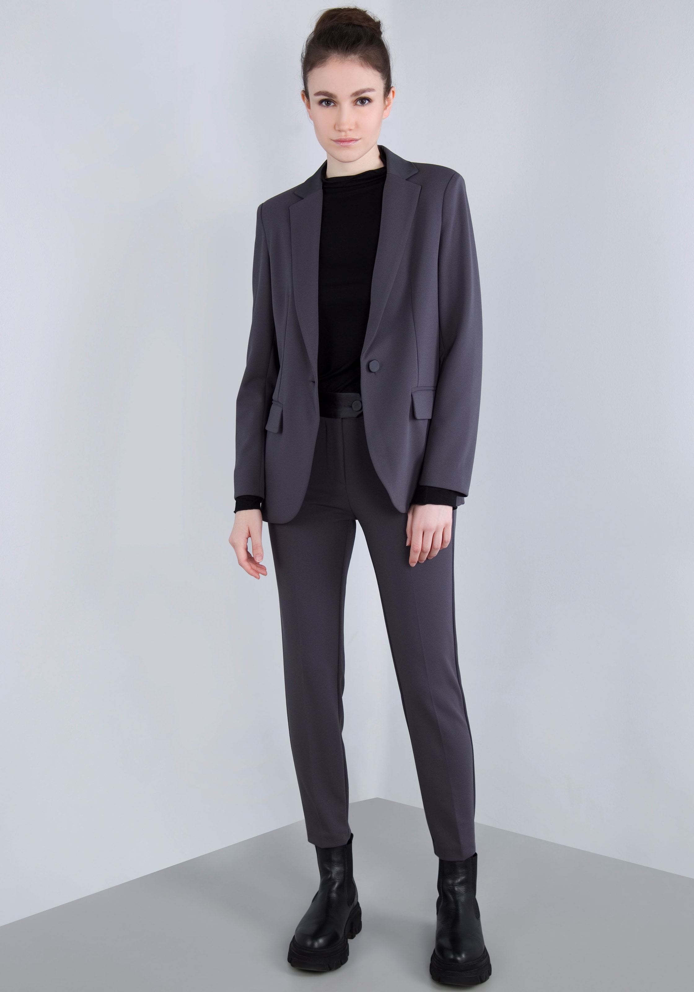 IMPERIAL Longblazer, mit Satindetails und Stretch