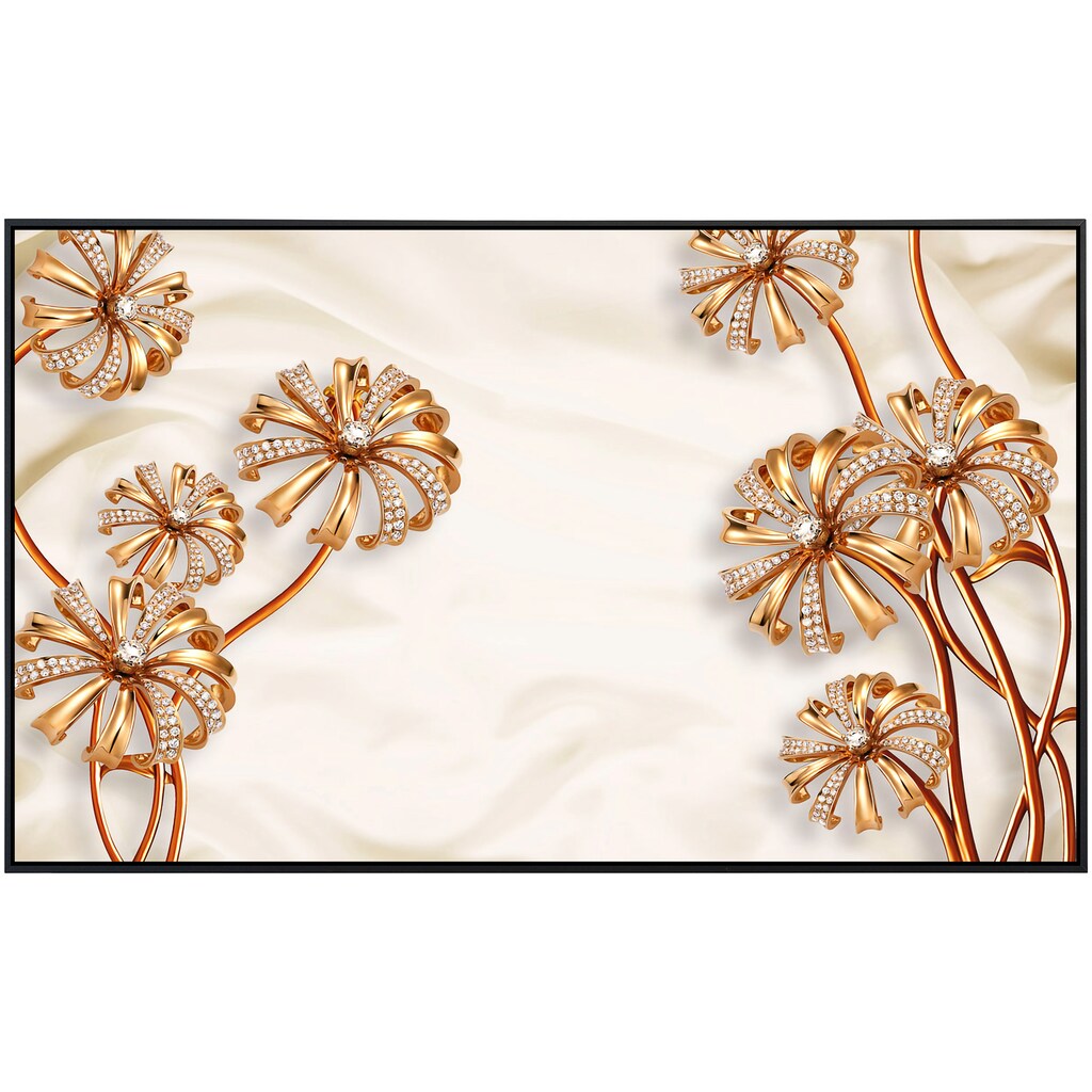 Papermoon Infrarotheizung »Muster mit Blumen und Rehen«
