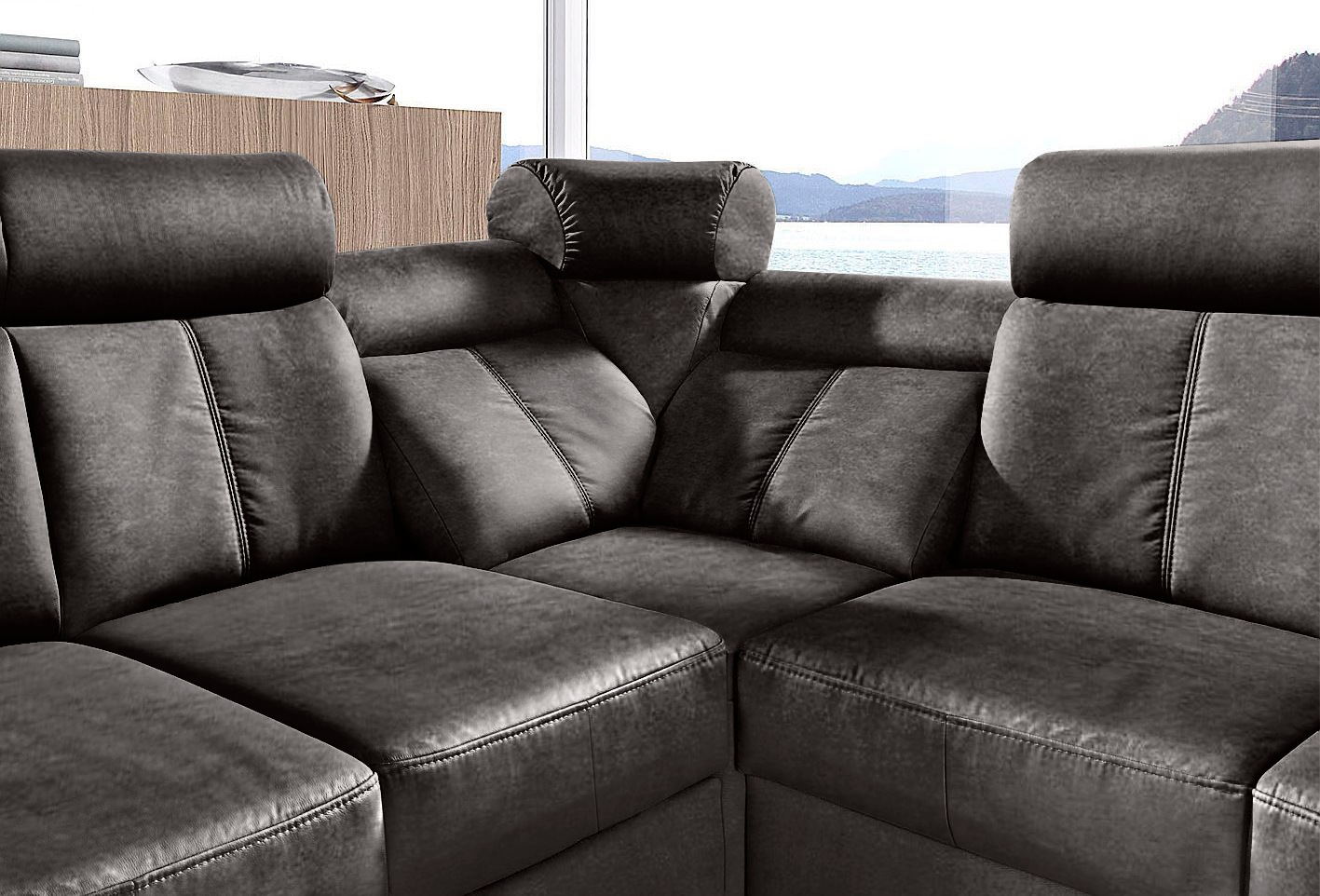 sit&more Ecksofa »Basel L-Form«, wahlweise mit Relaxfunktion