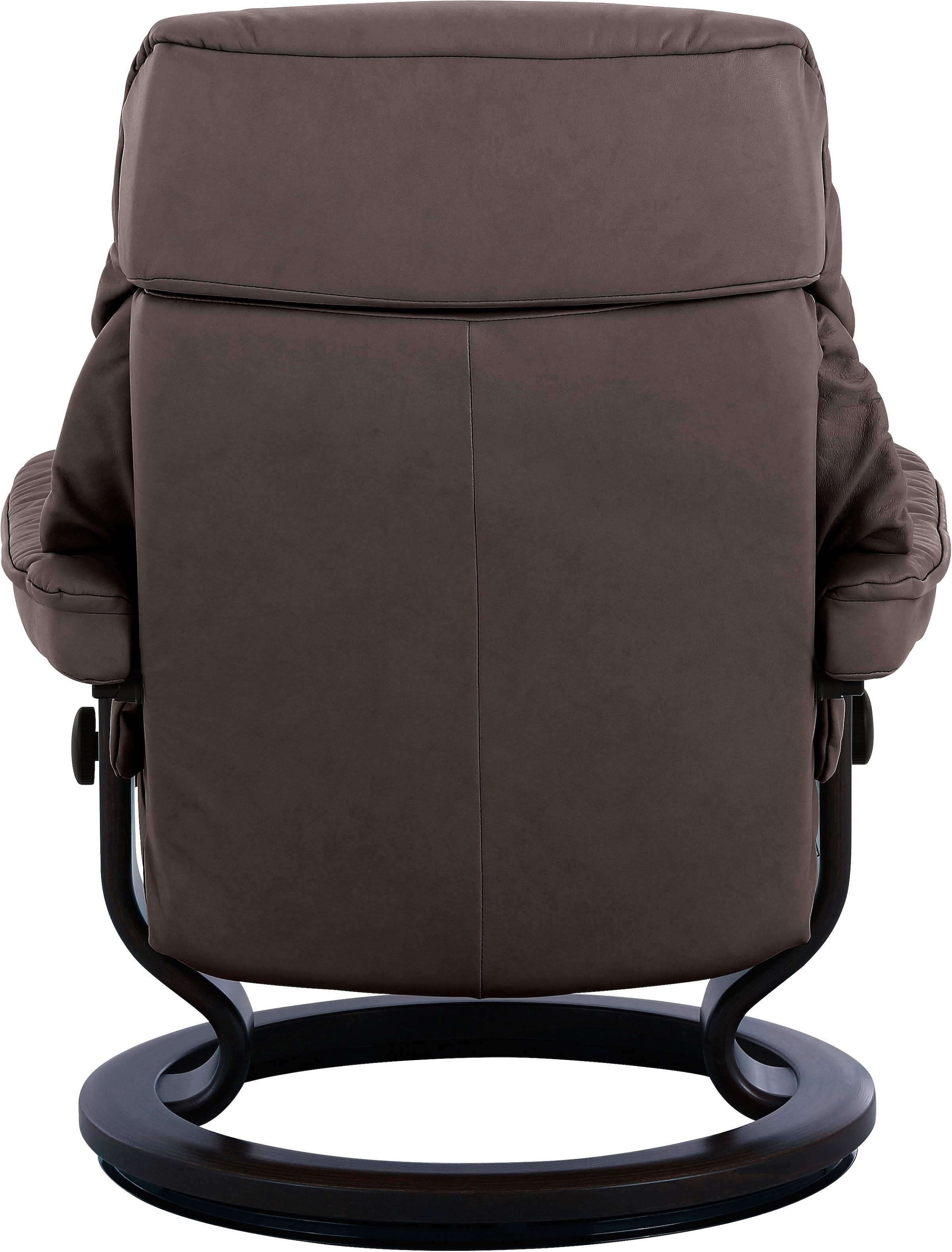 Stressless® Relaxsessel »Ruby«, (Set, Relaxsessel mit Hocker), mit Classic Base, Größe M, Gestell Eiche, Wenge, Braun & Schwarz
