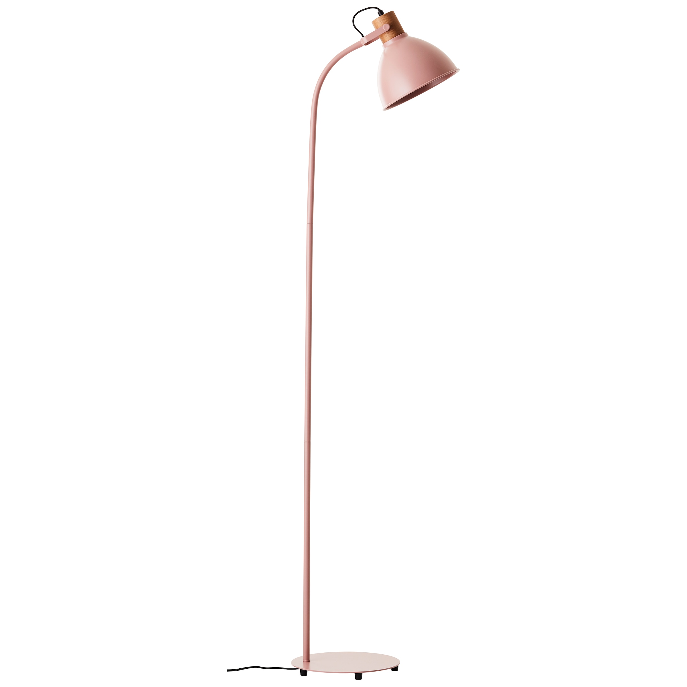 Stehlampe »Erena«, 1 flammig-flammig, Höhe 150 cm, E27, Metall/Holz, pink hell