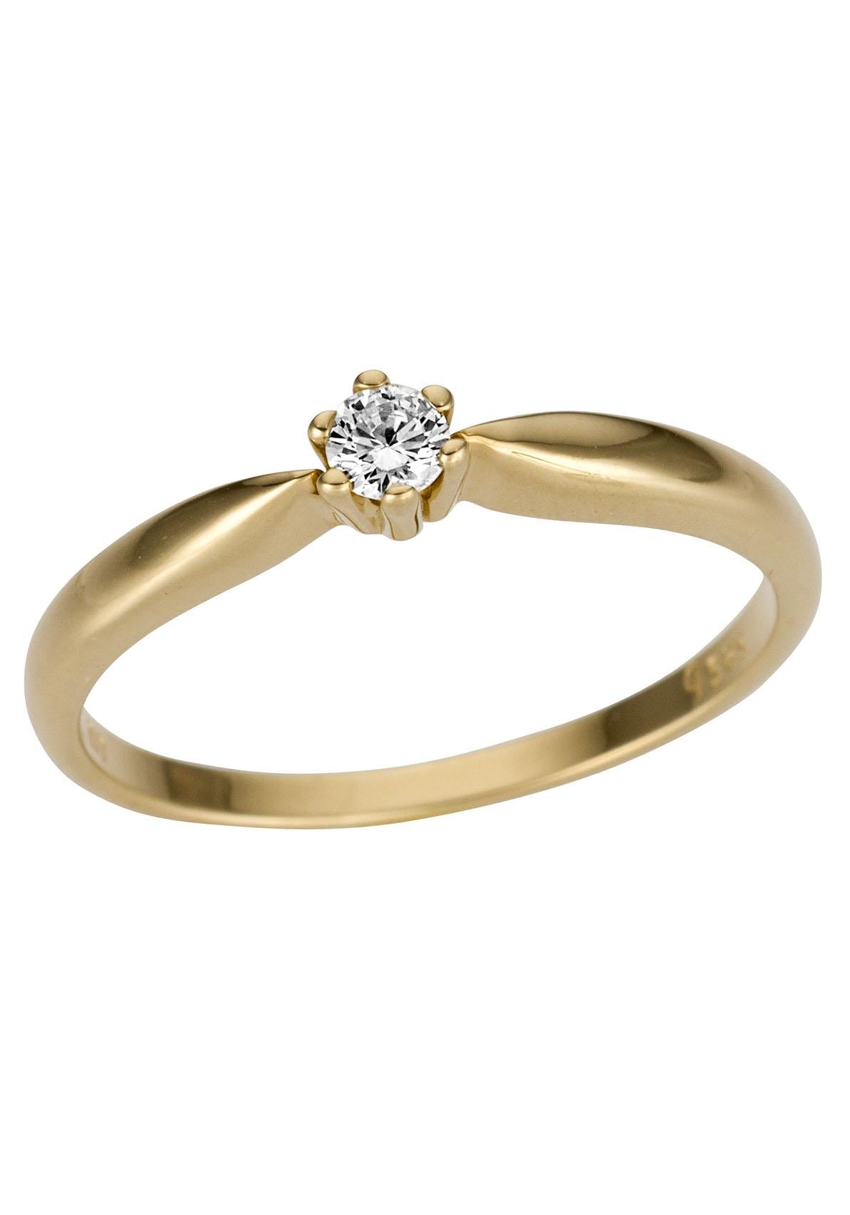 Goldring massiv«, Verlobungsring, Firetti Brillant mit kaufen Online-Shop Solitär, »Schmuck Geschenk, im