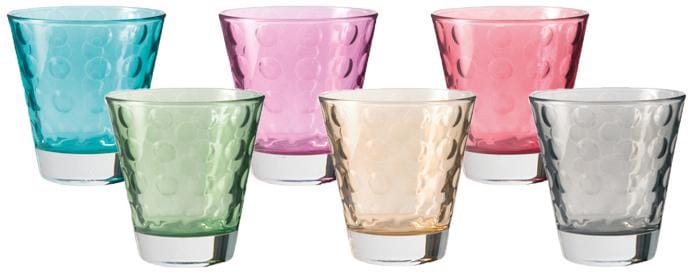 LEONARDO Becher »Optic«, (Set, 6 tlg., 6), Colori Qualität, 220 ml, 6-teili günstig online kaufen