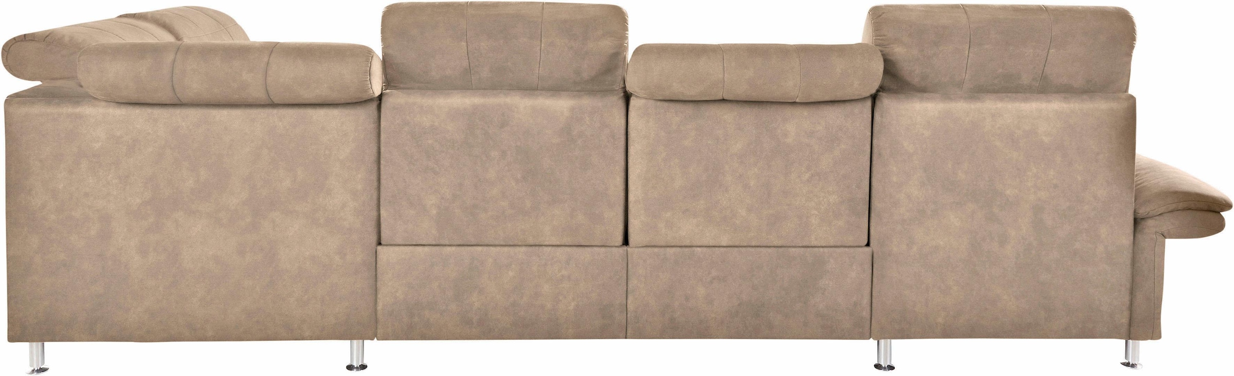Places of Style Wohnlandschaft »Manhattan U-Form«, 2 Sitze mit elektrischer Relaxfunktion, verstellbare Armlehnen