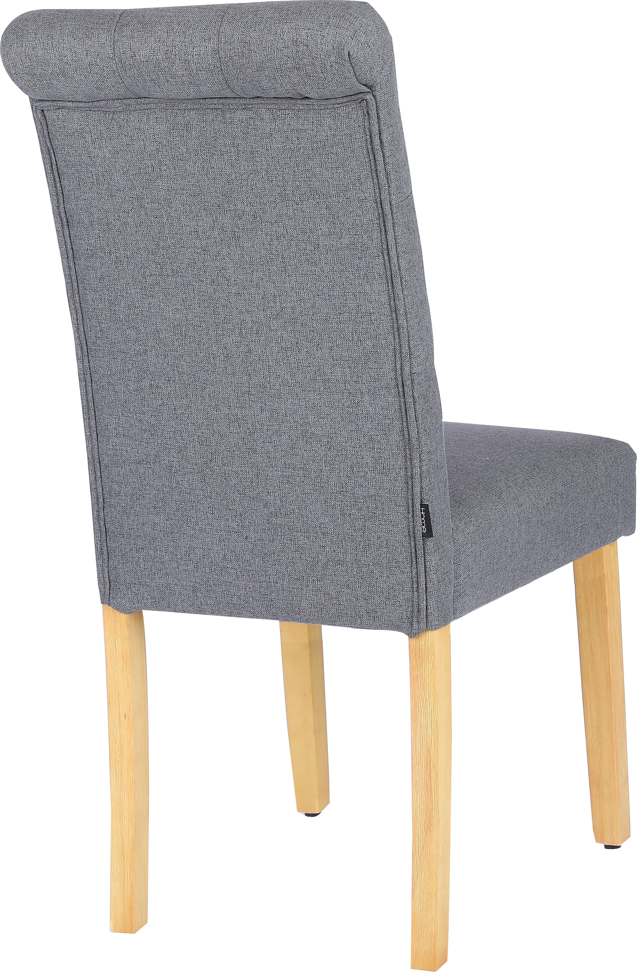 Home affaire Esszimmerstuhl »Liao, 2er-Set«, (Set), pflegeleichter Webstoff Bezug, Knopfheftung, Sitzhöhe ca. 51 cm
