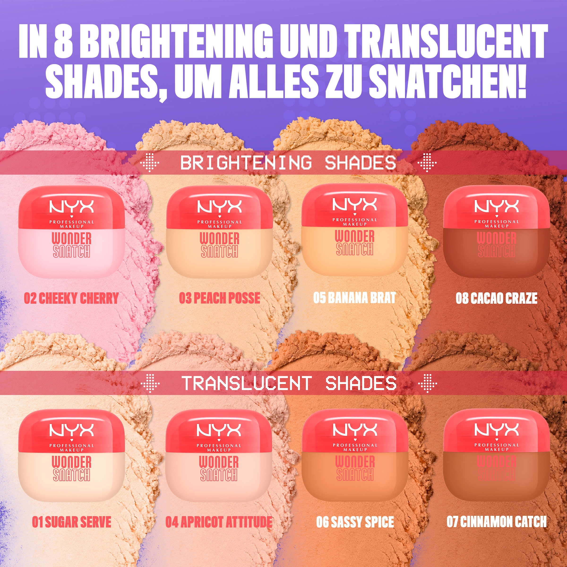 NYX PROFESSIONAL MAKEUP Puder »WONDER SNATCH POWDER« angereichert mit grünem Tee für den antioxidativen Glow gesunder Haut