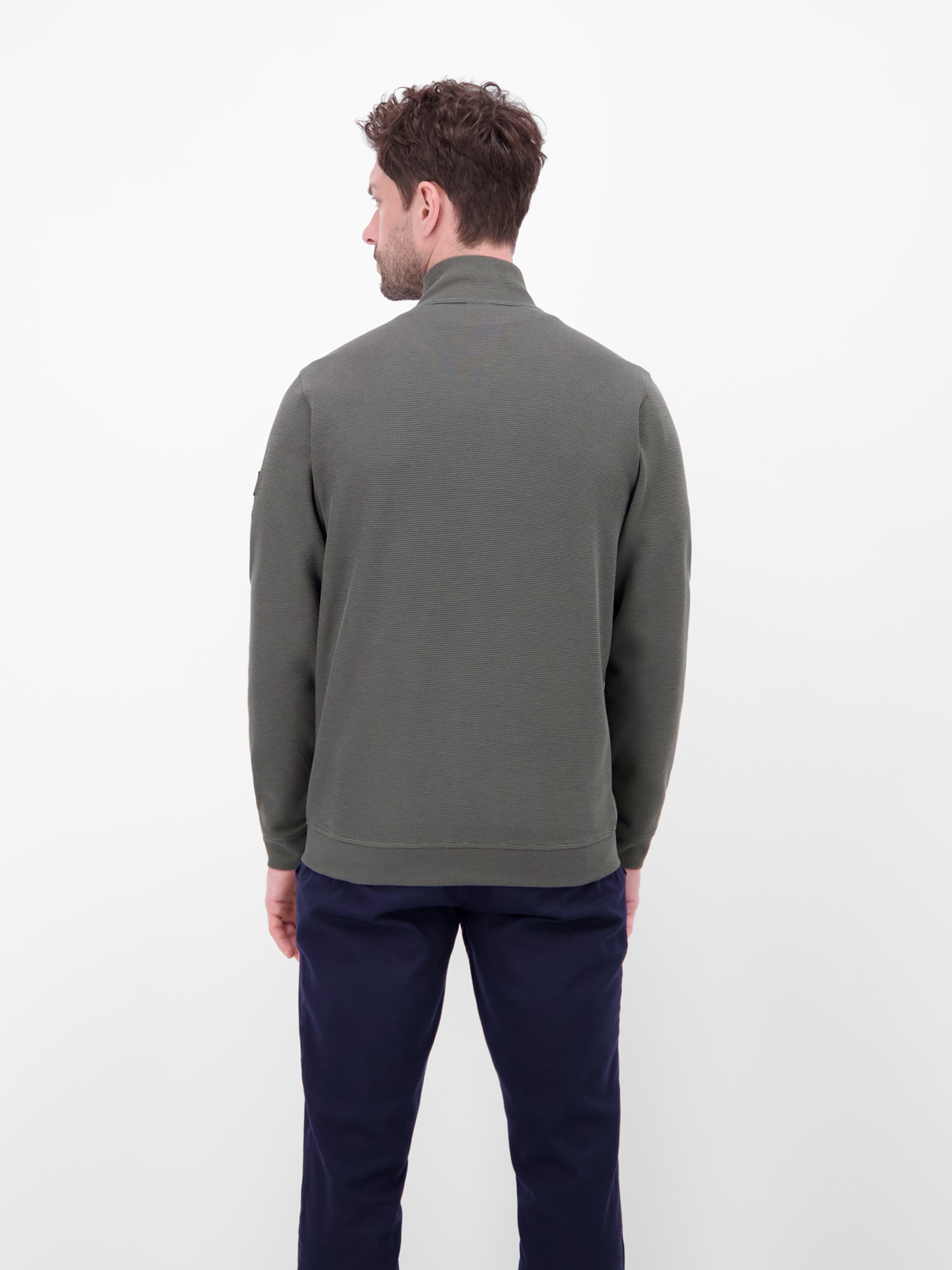 LERROS Sweatjacke »LERROS Sweatjacke aus Baumwollmischgewebe«