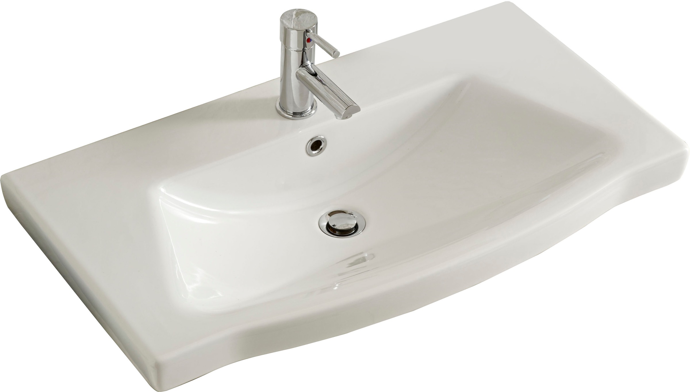 Saphir Badmöbel-Set »6005 Sprint 3-teilig, Keramik-Waschtisch mit LED-Spiegelschrank«, (4 St.), Midischrank, inkl. Türdämpfer, 3 Türen, 4 Schubladen, Bad-Set