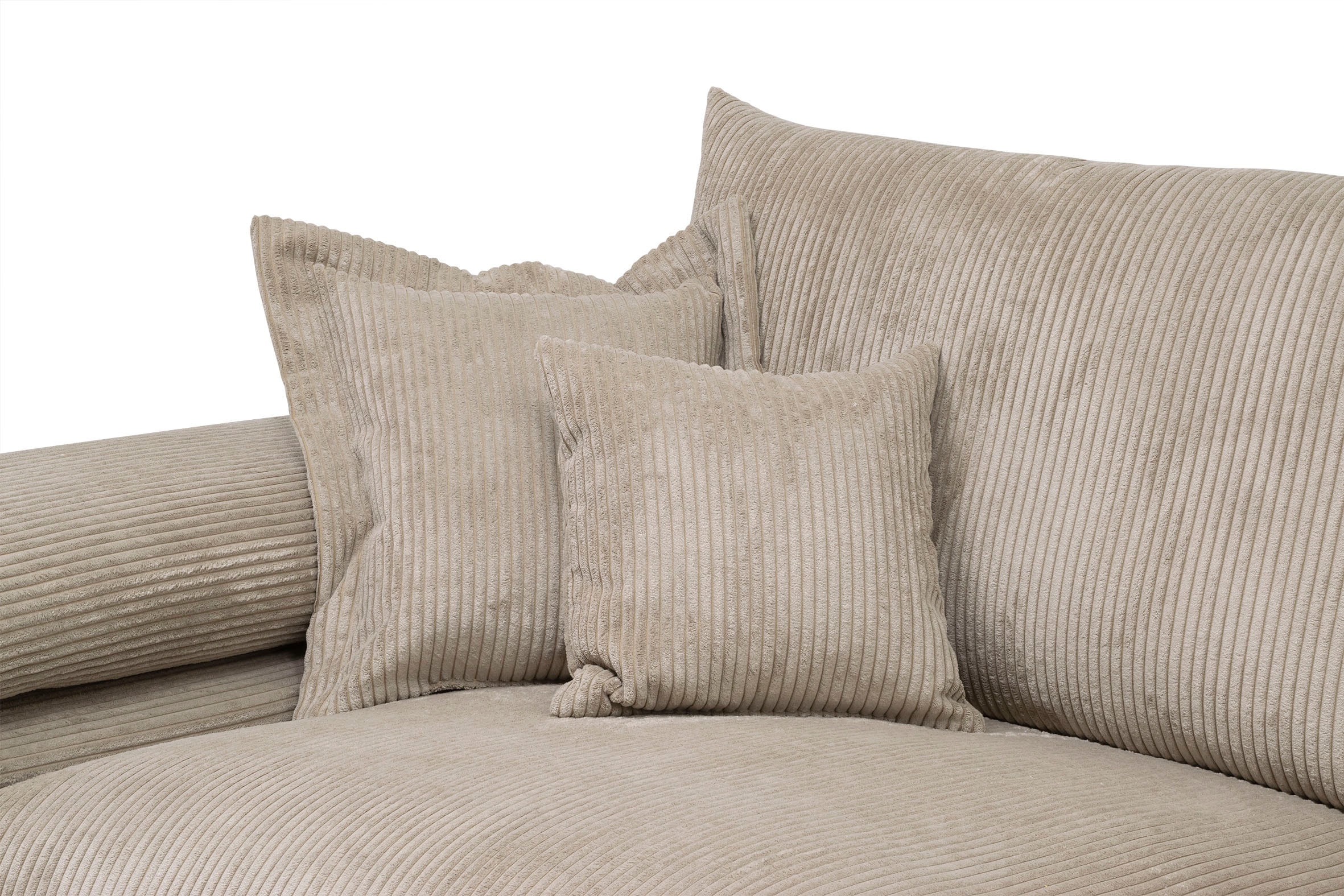Home affaire Ecksofa »Soft&Cosy XXL L-Form - Breite 303 cm«, Mega-Sofa, in Cord, Federkern-Polsterung