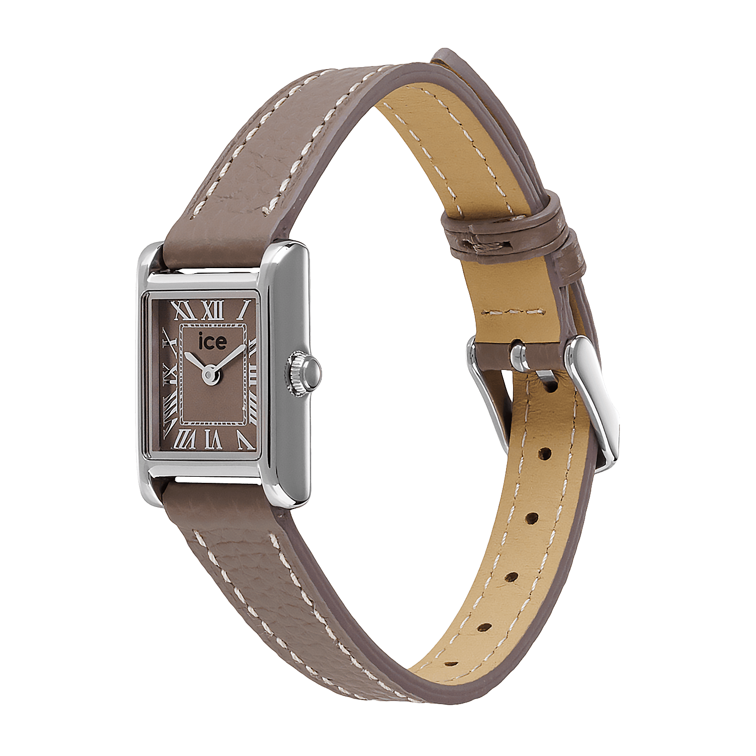 ice-watch Quarzuhr »ICE mimi - Square« Armbanduhr, Damenuhr, Lederarmband, analog