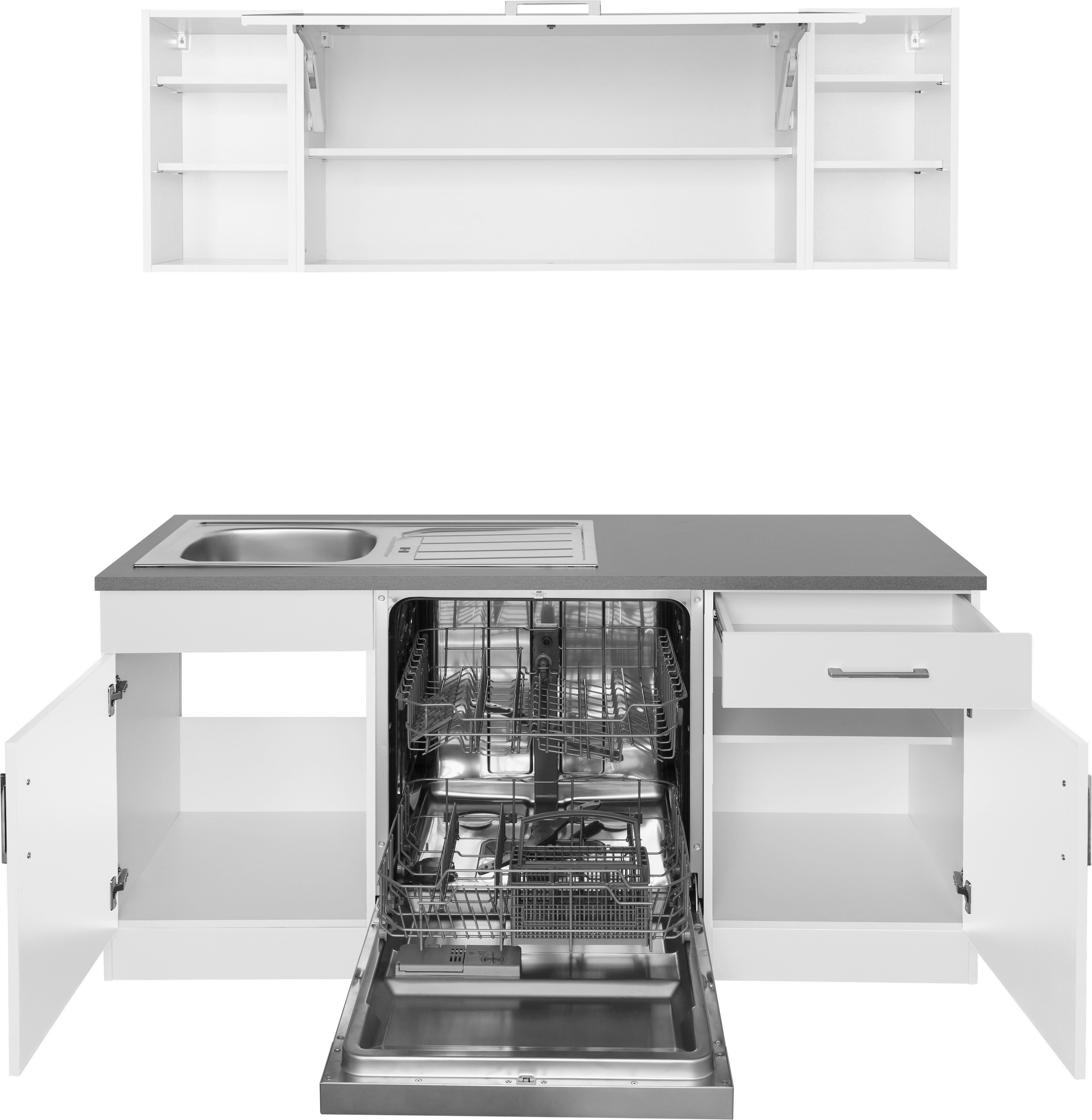 HELD MÖBEL Winkelküche »Paris«, ohne E-Geräte, Stellbreite 220/220 cm