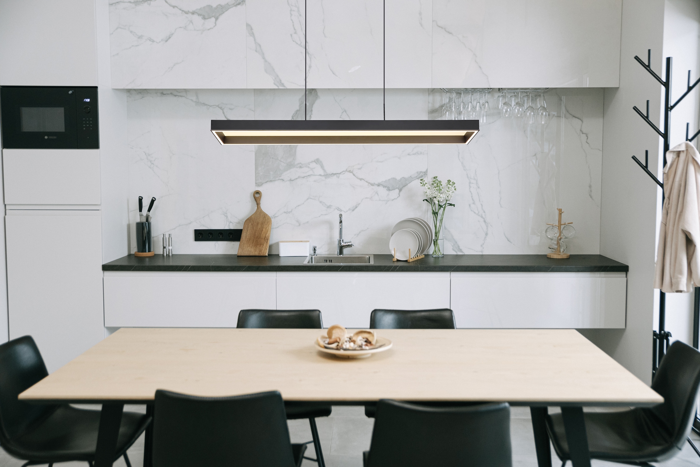 GLOBO LIGHTING LED Pendelleuchte »SOLA«, Leuchtmittel LED-Modul | LED fest integriert, Hängelampe/Pendelleuchte/Höhe kürzbar/Esstisch/Esszimmer