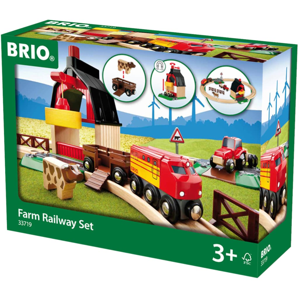 BRIO® Spielzeug-Eisenbahn »BRIO® WORLD, Bauernhof Set«, (Set)