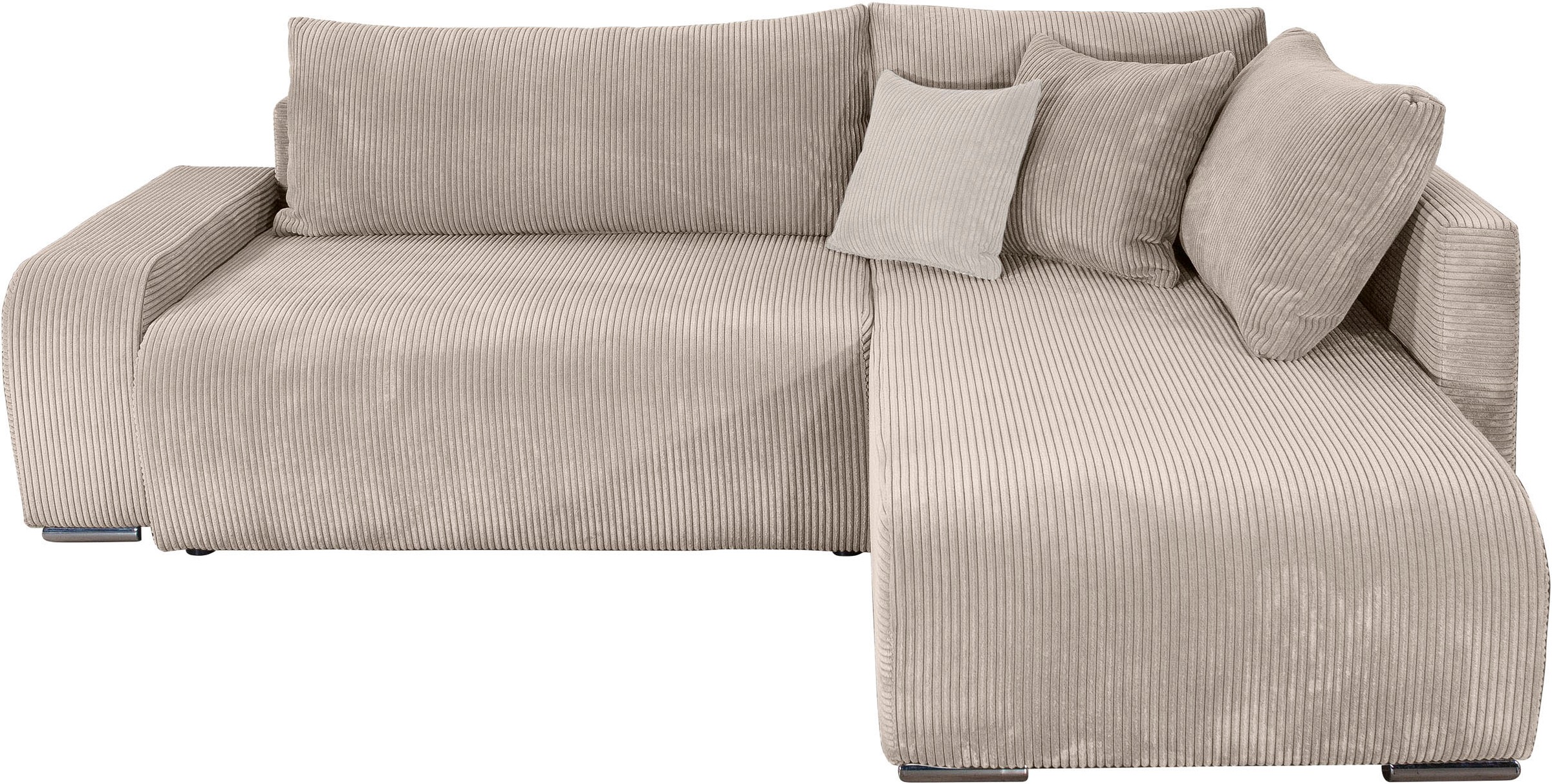 COLLECTION AB Ecksofa »Poppy, L-Form, Breite 227 cm mit Schlaffunktion« günstig online kaufen