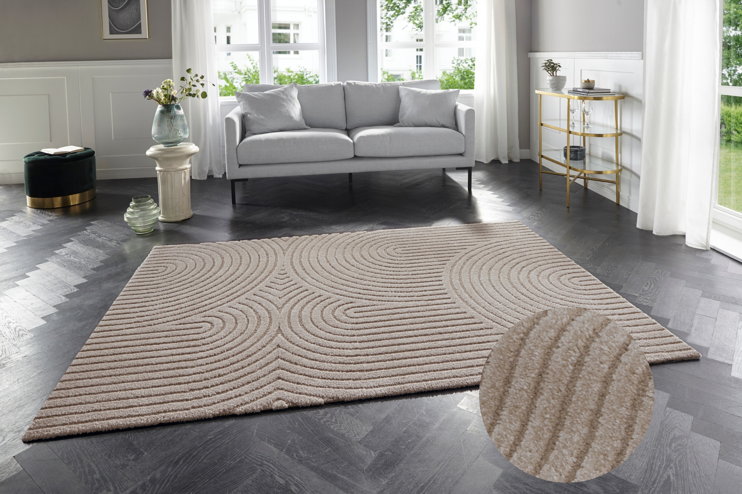 ELLE DECORATION Designteppich »Panglao«, rechteckig, softer Kurzflor, Hoch- günstig online kaufen