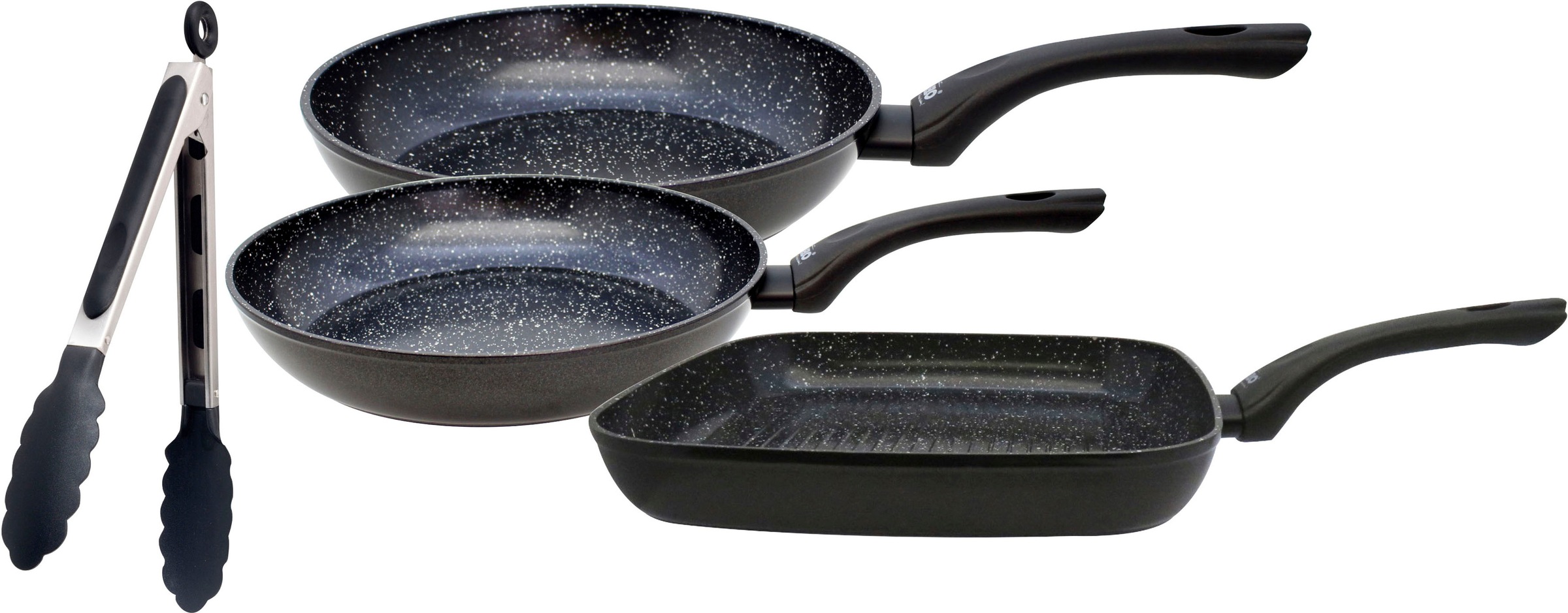 Elo Pfannen-Set »Pure Belugo«, Aluminium, (Set, 4 tlg., je 1 Bratpfanne Ø 2 günstig online kaufen