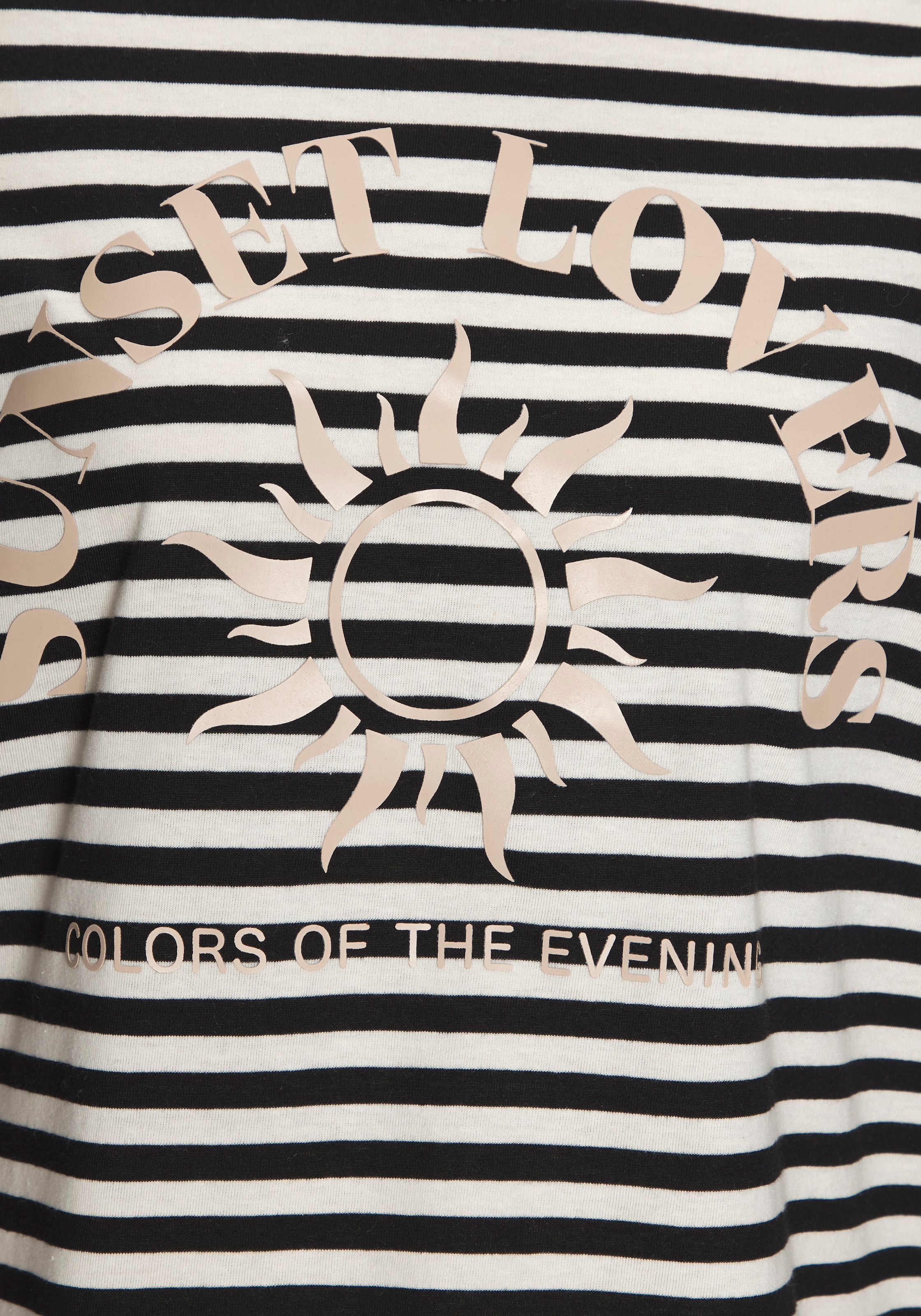 H.I.S T-Shirt gestreift mit Print, Loungewear