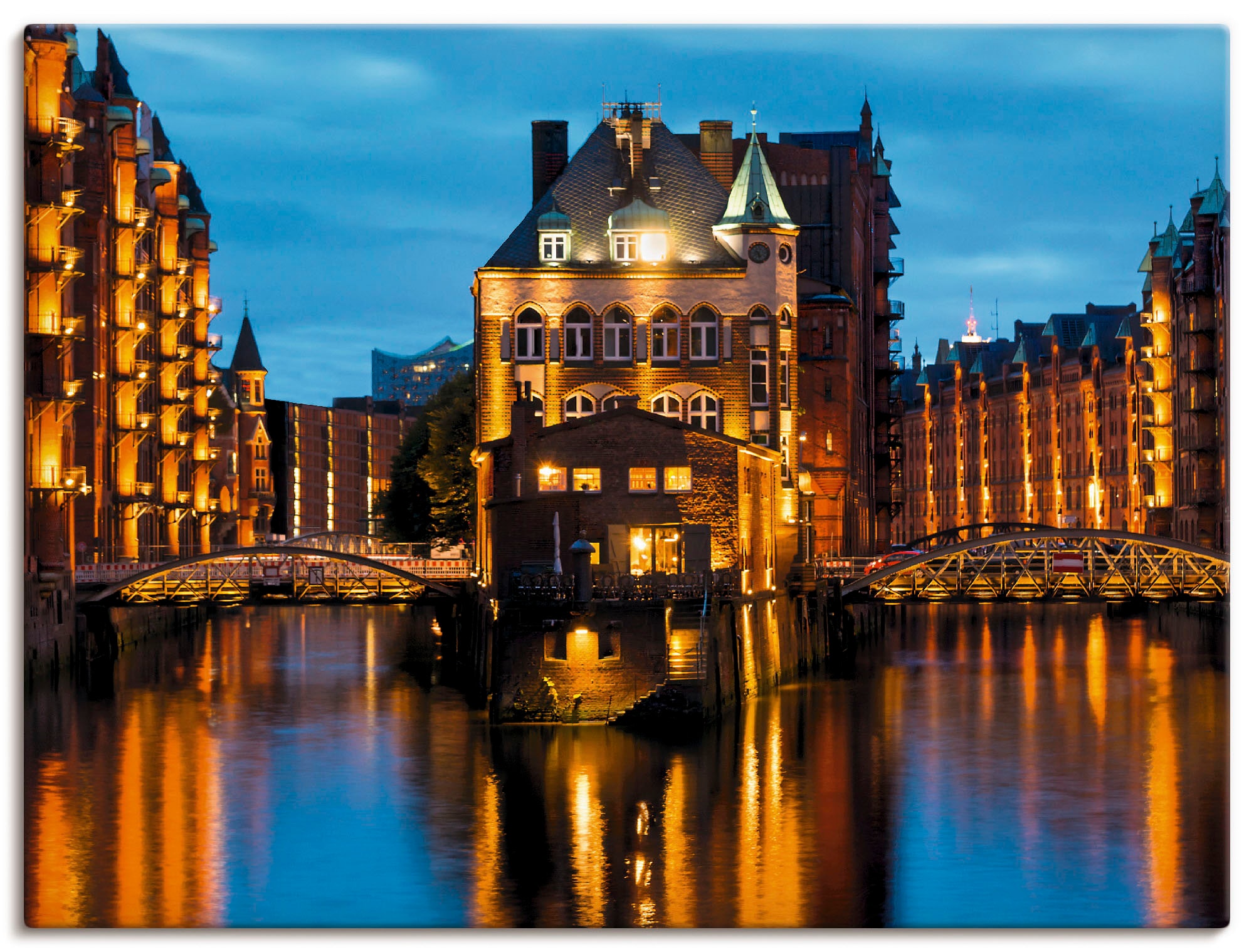 Artland Wandbild "Teil der alten Speicherstadt in Hamburg", Deutschland, (1 günstig online kaufen