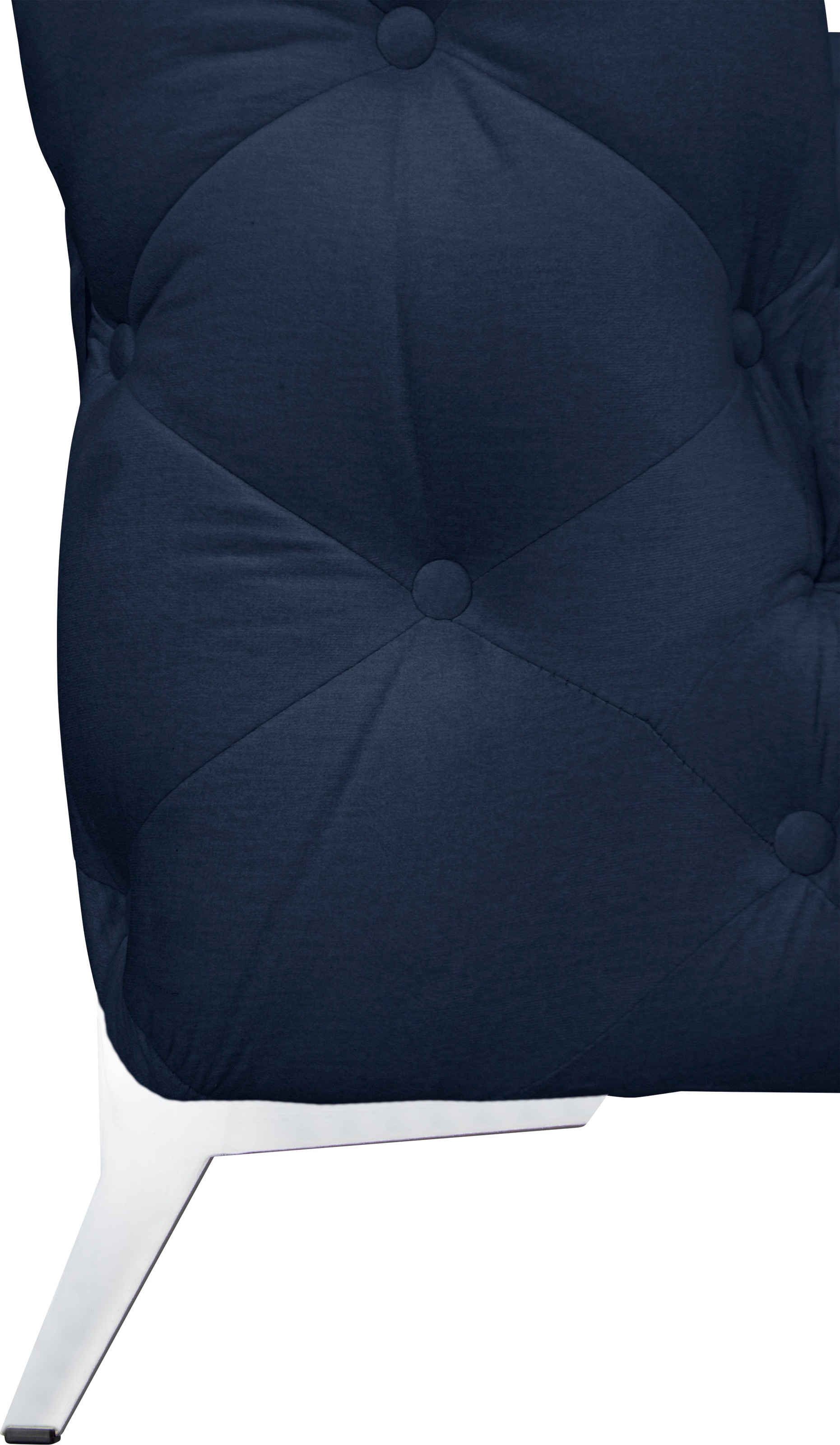 Leonique Chesterfield-Sofa »Amaury L-Form«, großes Ecksofa, Chesterfield-Optik, Breite 323 cm, Fußfarbe wählbar