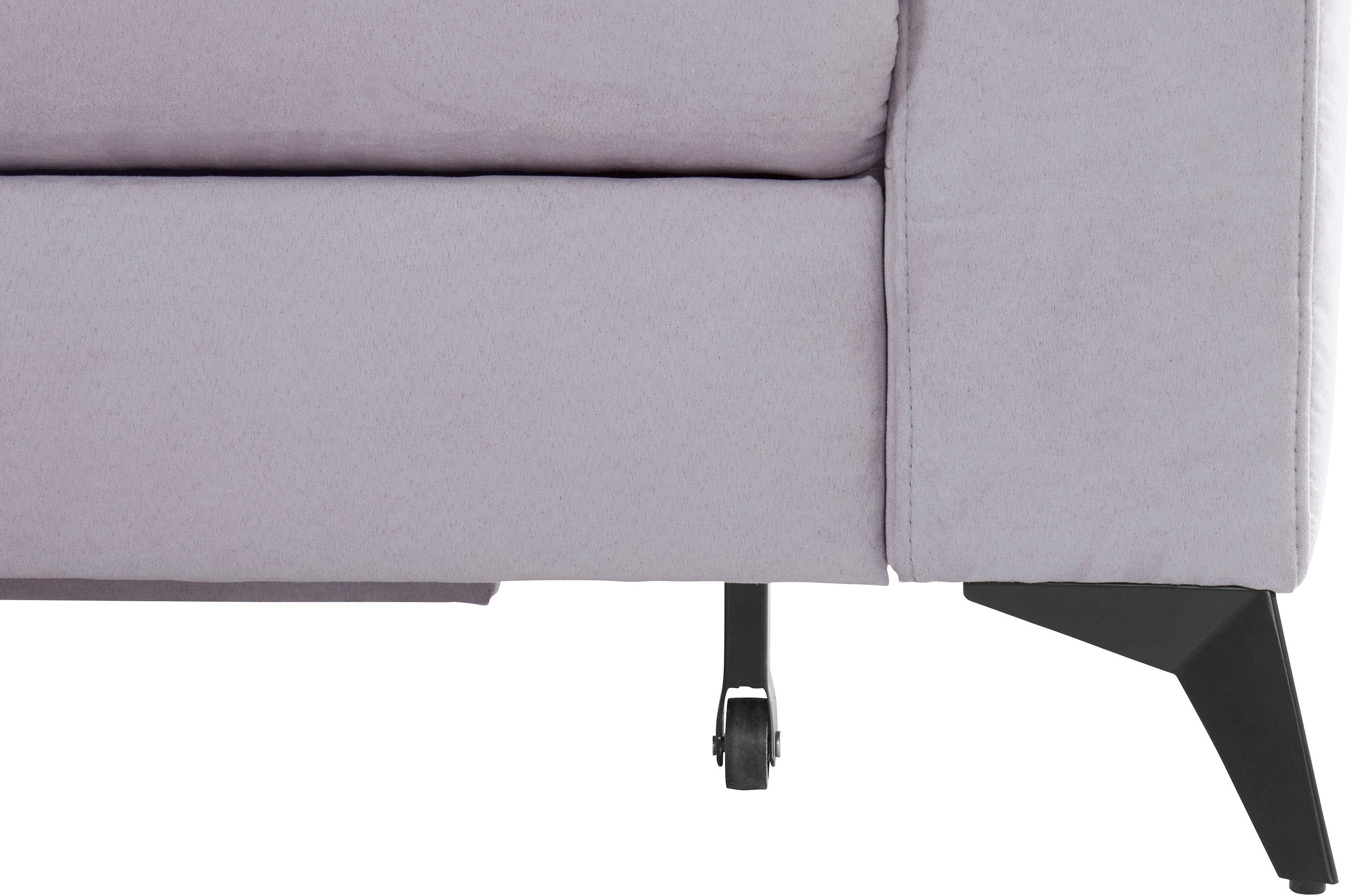 Places of Style Ecksofa »Lolland L-Form«, Wahlweise mit Bettfunktion und Stauraum, auch mit abwischbarem Bezug