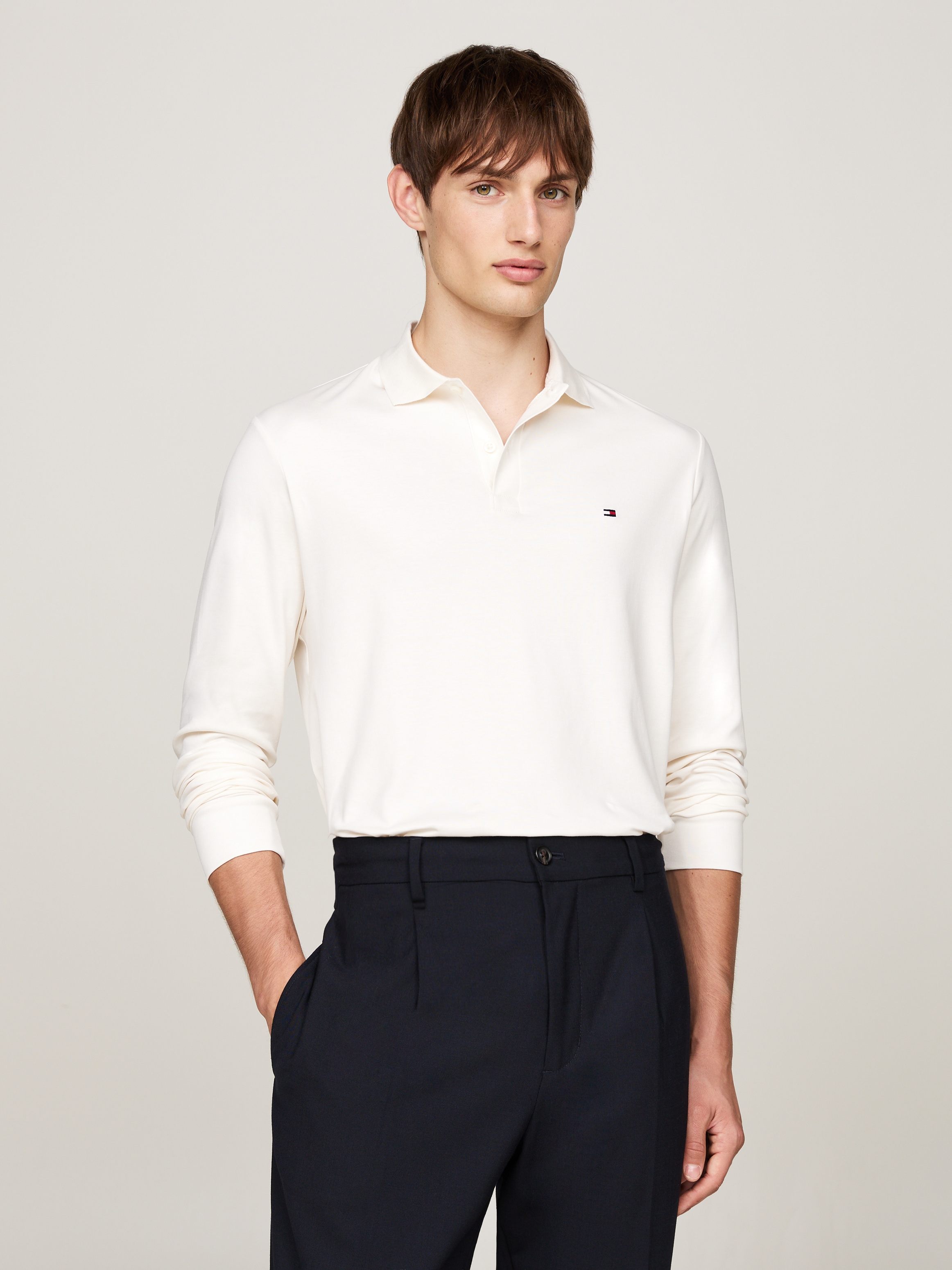 Tommy Hilfiger Langarm-Poloshirt »L/S LIQUID COTTON REG POLO«