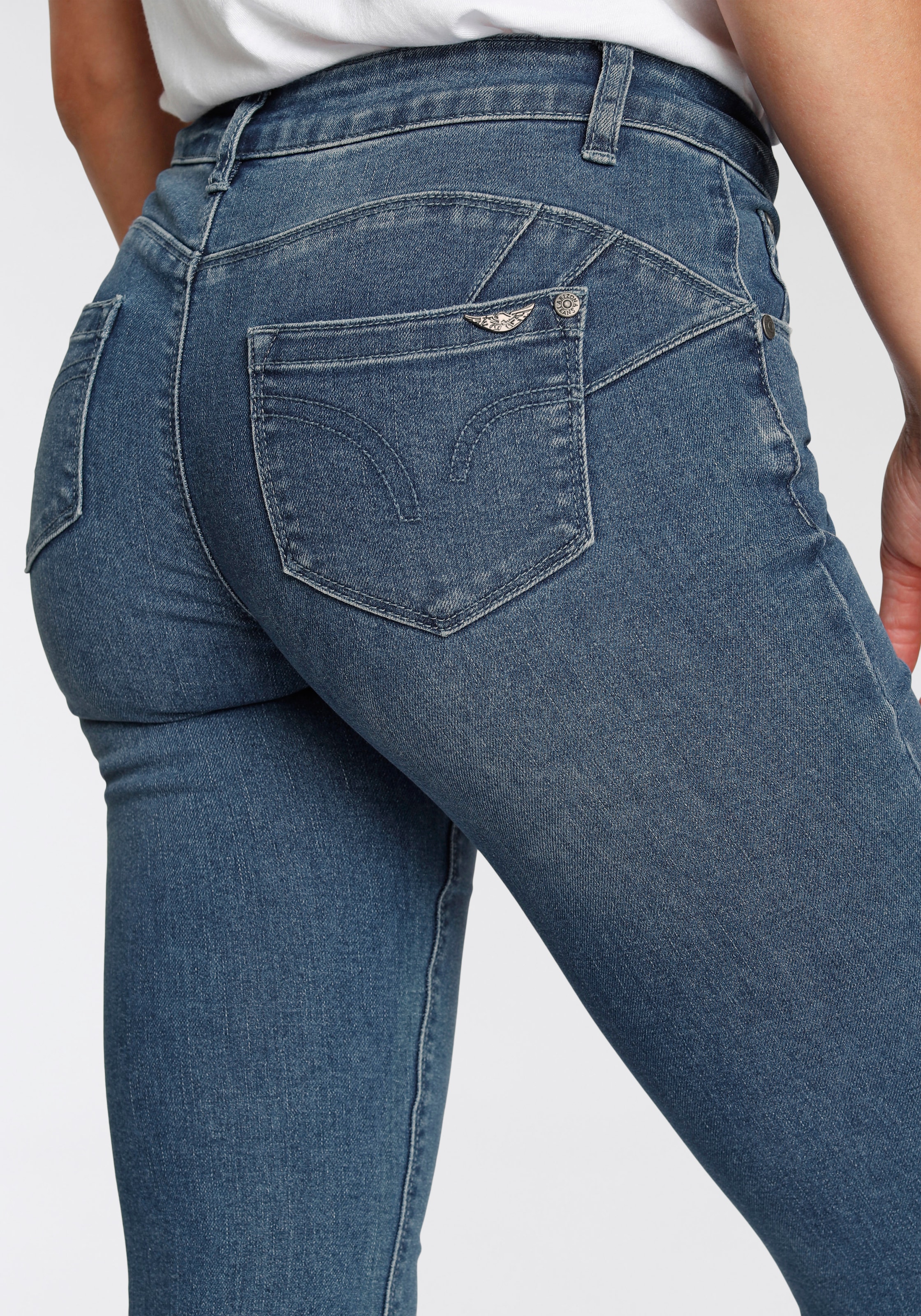 Arizona Bootcut-Jeans, Recyceltes Polyester