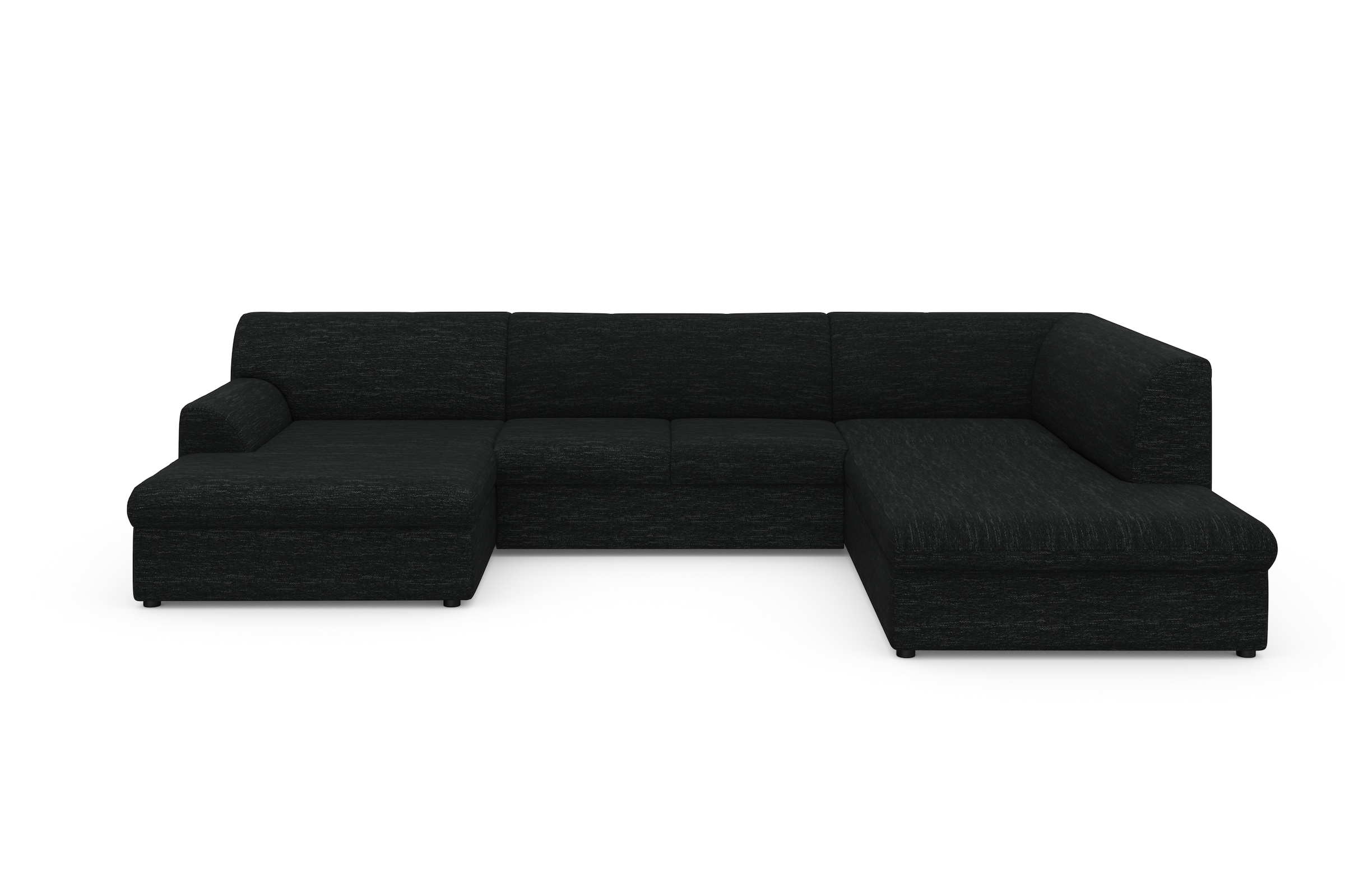 DOMO collection Wohnlandschaft »Topper, elegant und zeitlos, komfortabel, U-Form«, wahlweise mit Bettfunktion