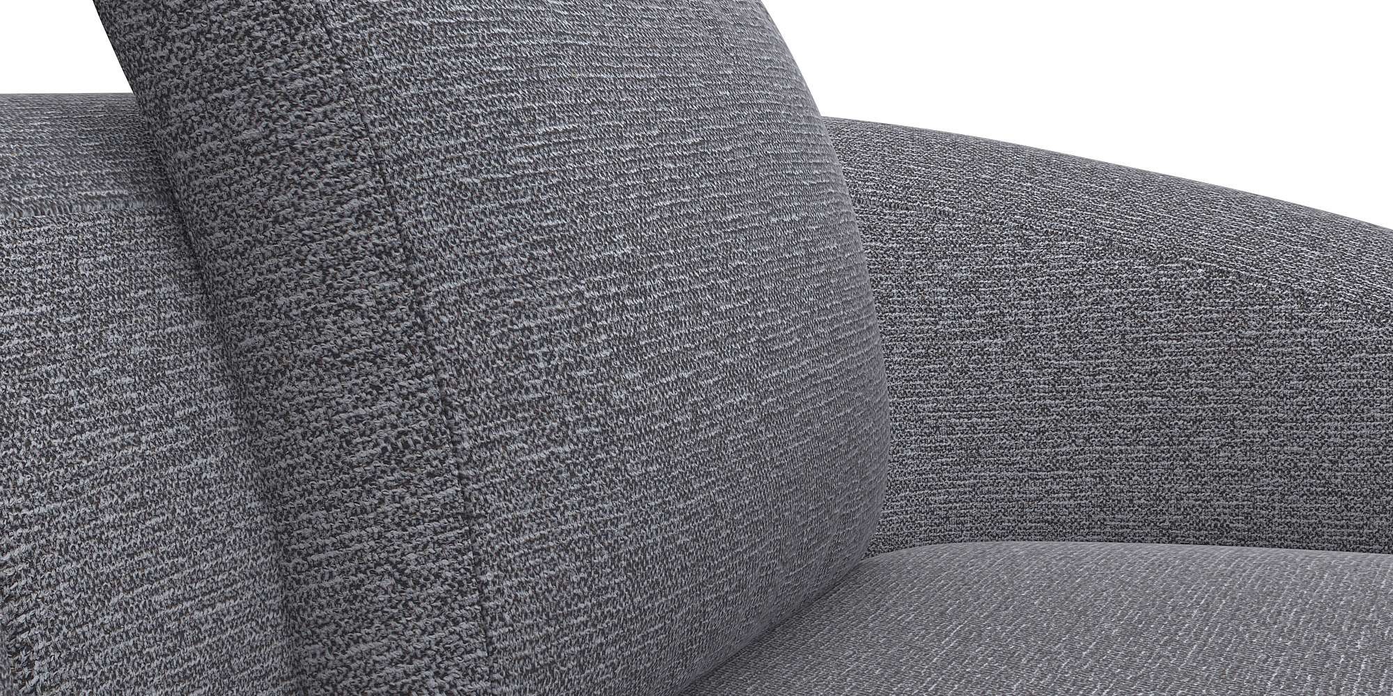 FLEXLUX Wohnlandschaft »Torino, rund, L-Form, Sofa-Ecke mit Recamiere, Longchair-Sofa«, Modernes, organisches Sofa-Design, Kaltschaum, Wellenunterfederung