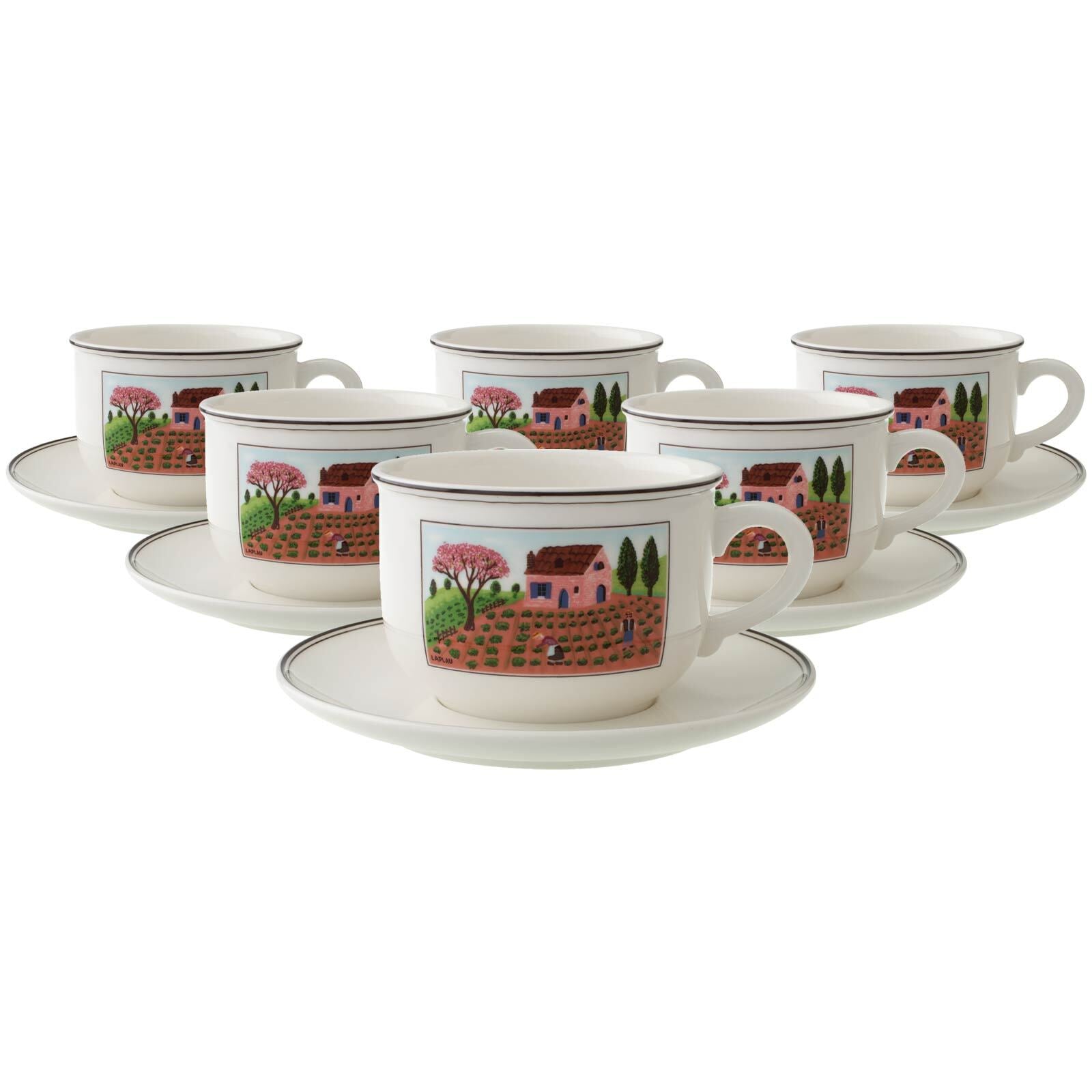 Villeroy & Boch Tasse »Cappuccinotassen mit Untertassen Design Naif 330 ml günstig online kaufen