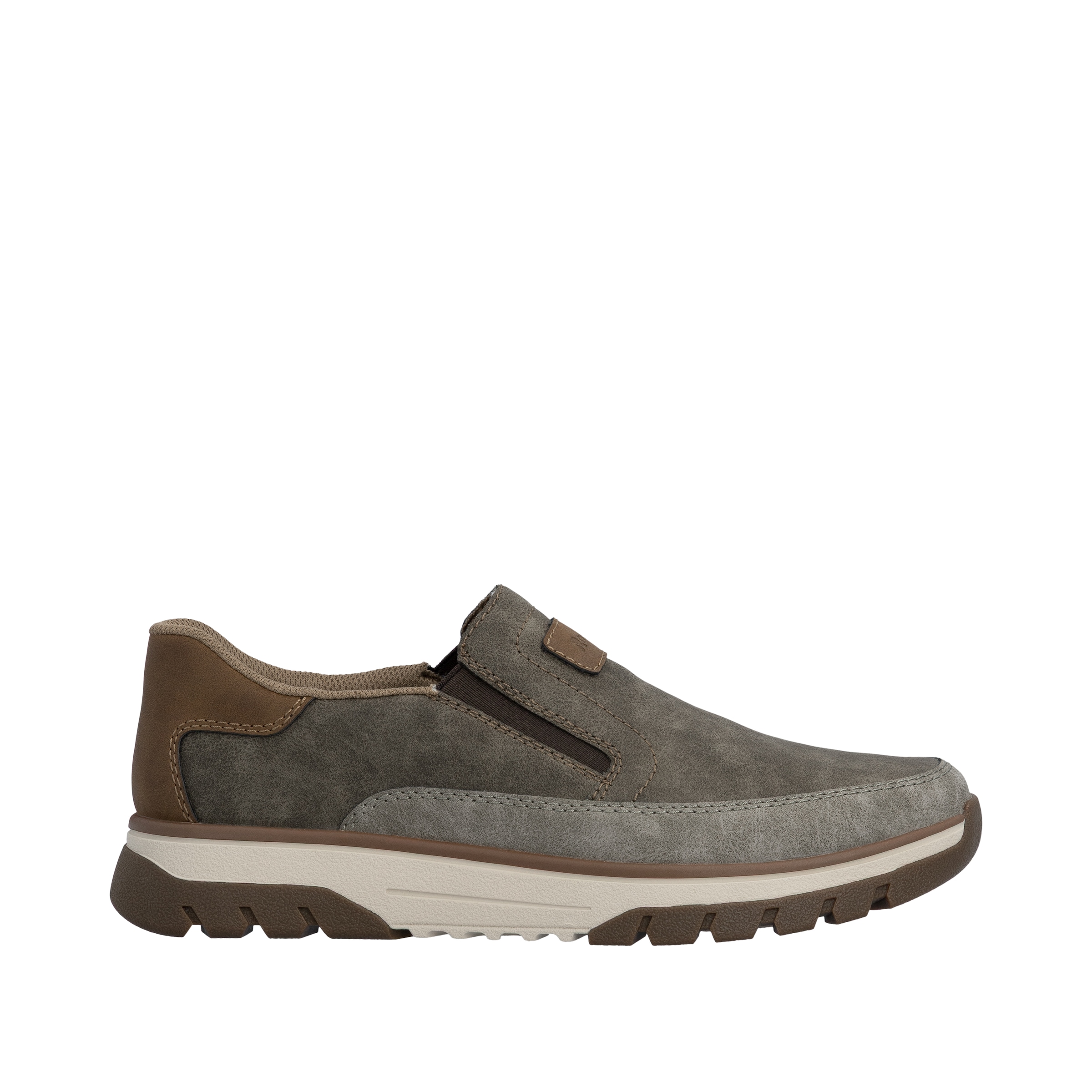 Rieker Slip-On Sneaker  Slipper, Halbschuh, Freizeitsneaker mit Kontrastbesatz
