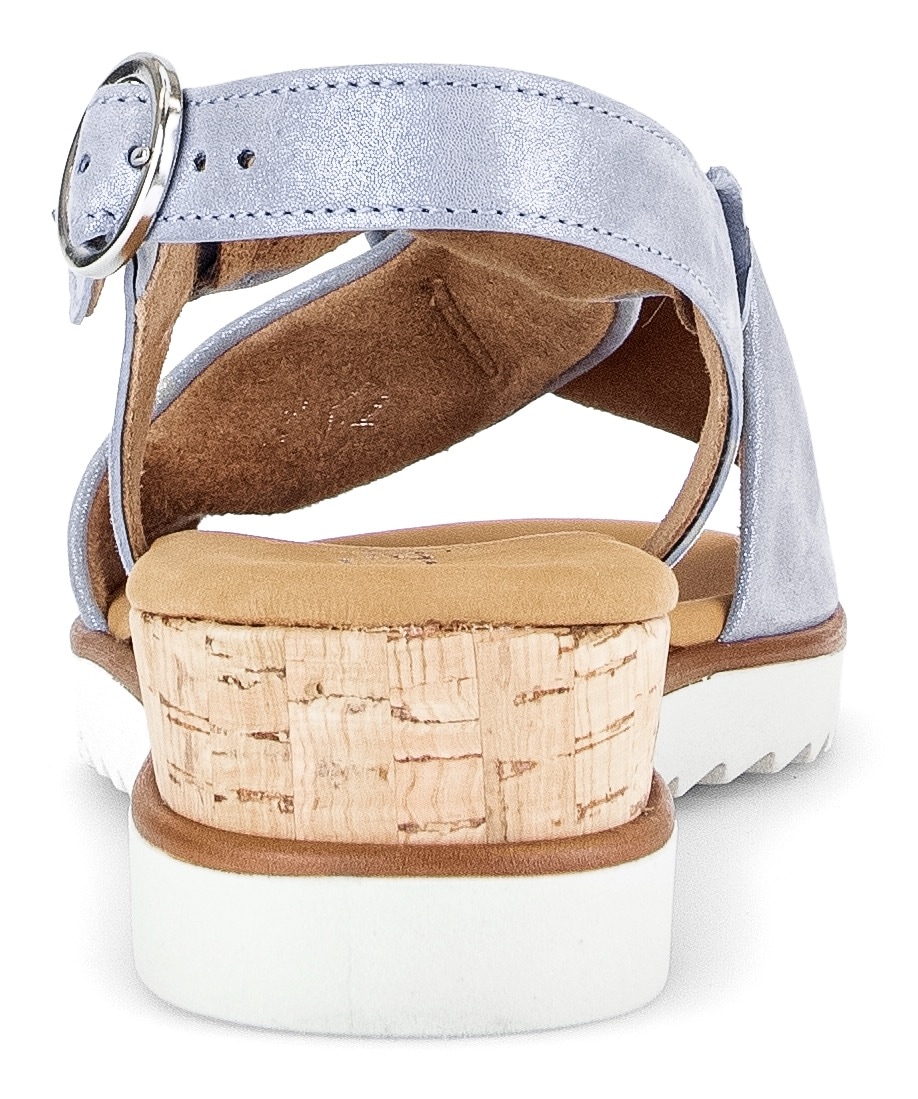 Gabor Sandalette »GENUA«  , Sommerschuh, Sandale, Keilabsatz, mit verstellbarem Fersenriemchen