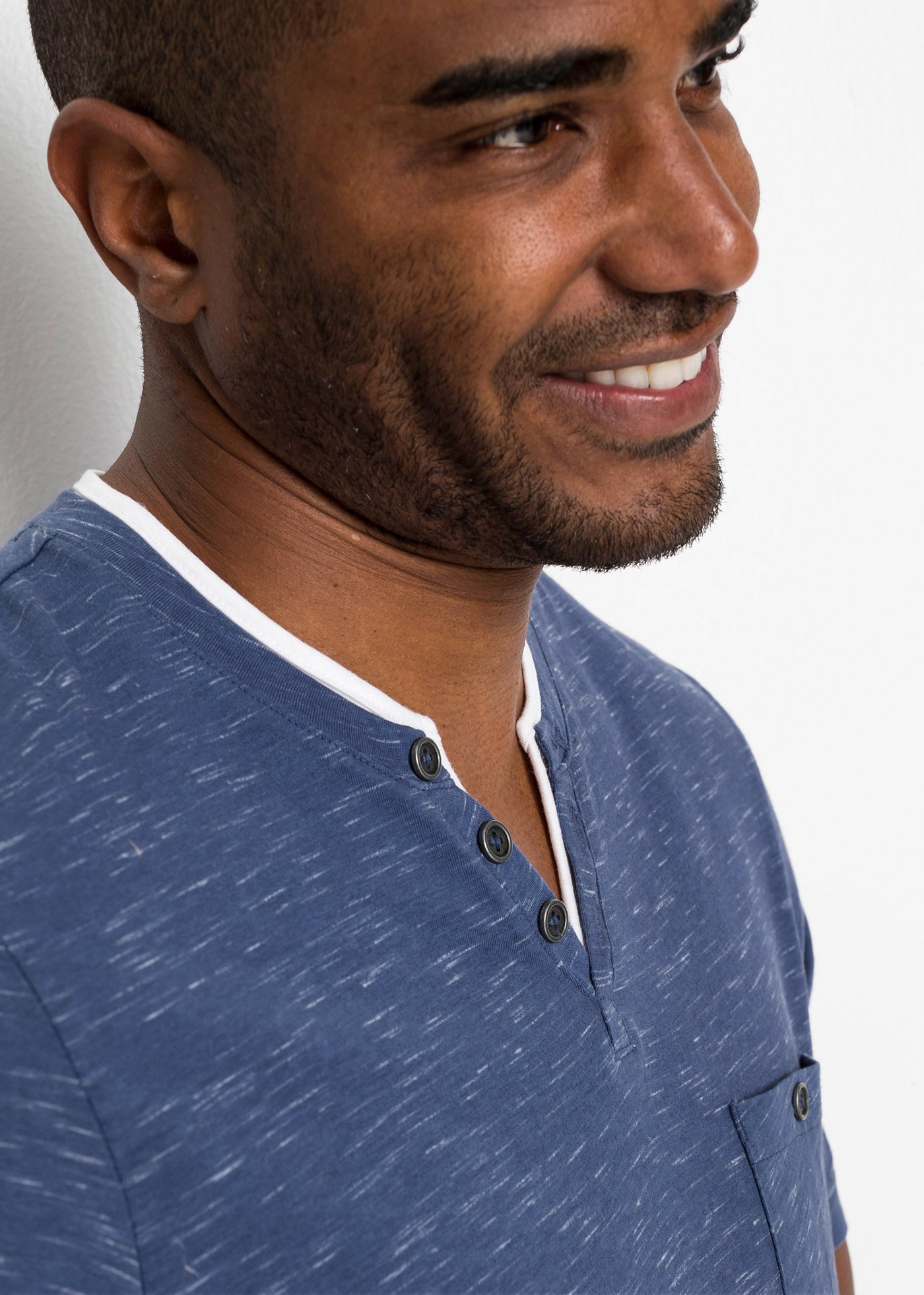 bonprix 2-in-1-Shirt »2 in 1 Shirt, Kurzarm« Regular Fit, mit Brusttasche, aus Baumwolle und Polyester