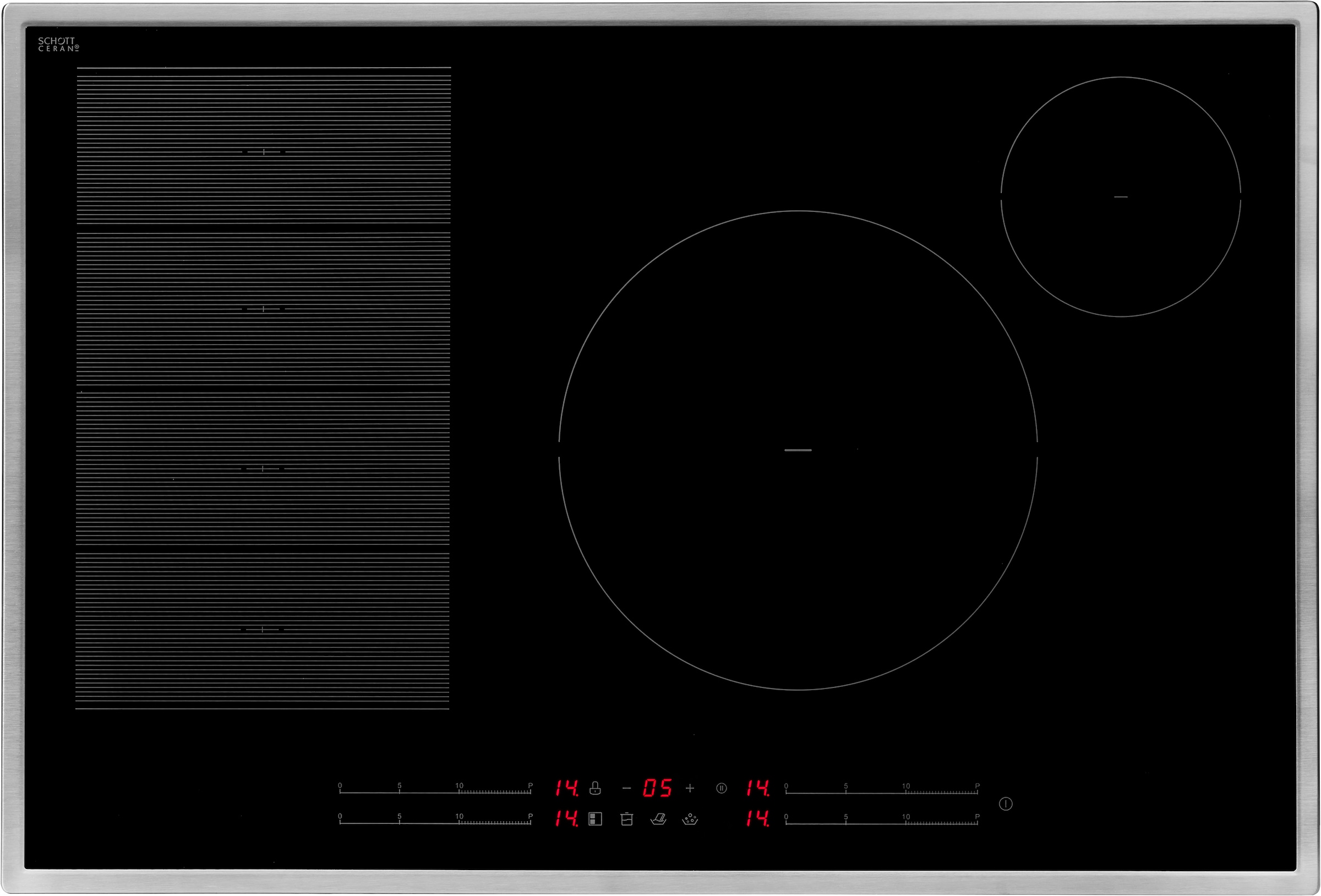 Hanseatic Flex-Induktions-Kochfeld von SCHOTT CERAN® »HHI8F2BSF« günstig online kaufen