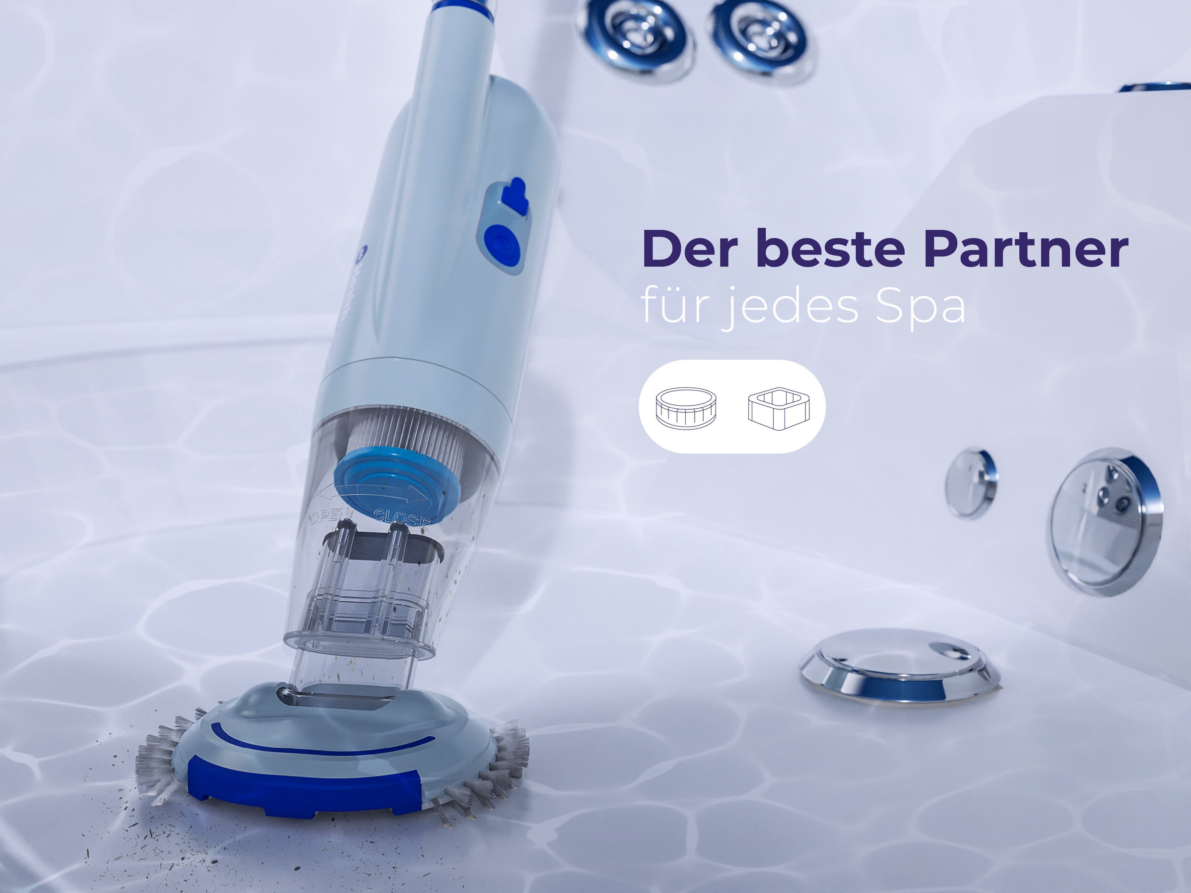 Gre Poolbodensauger, batteriebetrieben